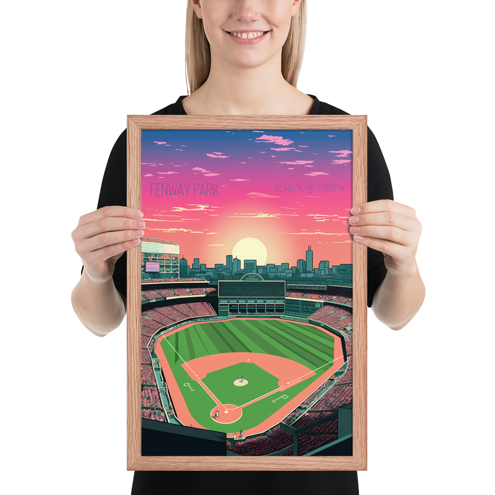 Massachusetts - Fenway Park (Framed poster)