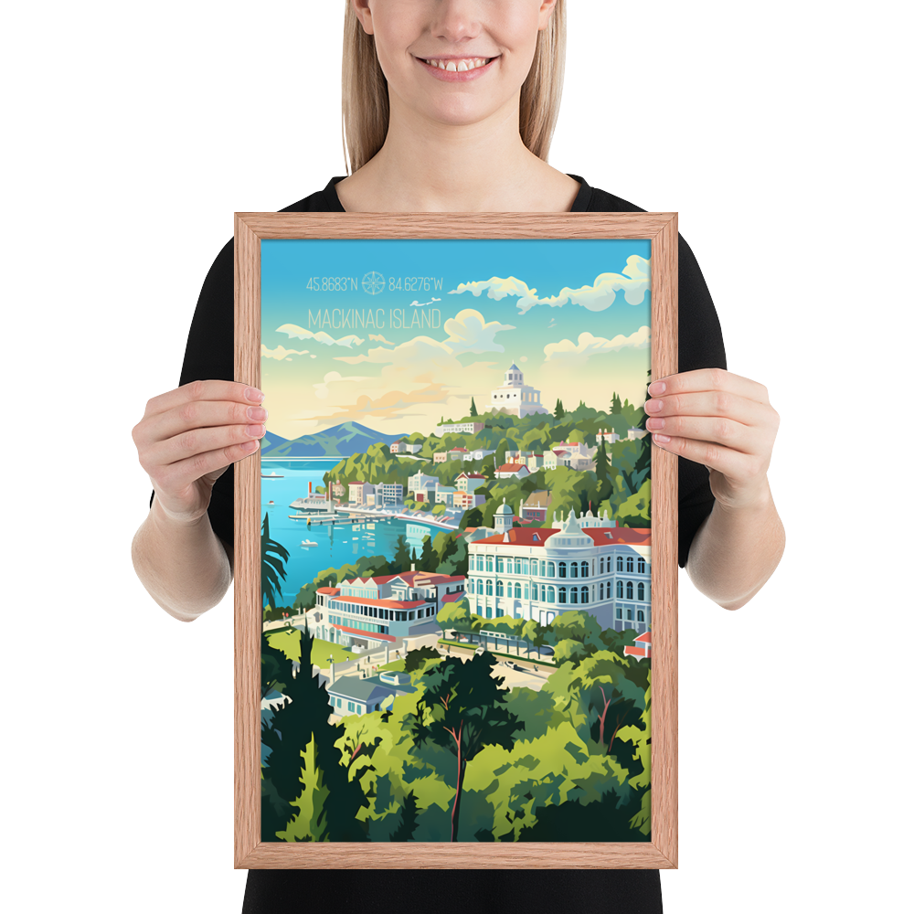 Michigan - Mackinac Island (Framed poster)