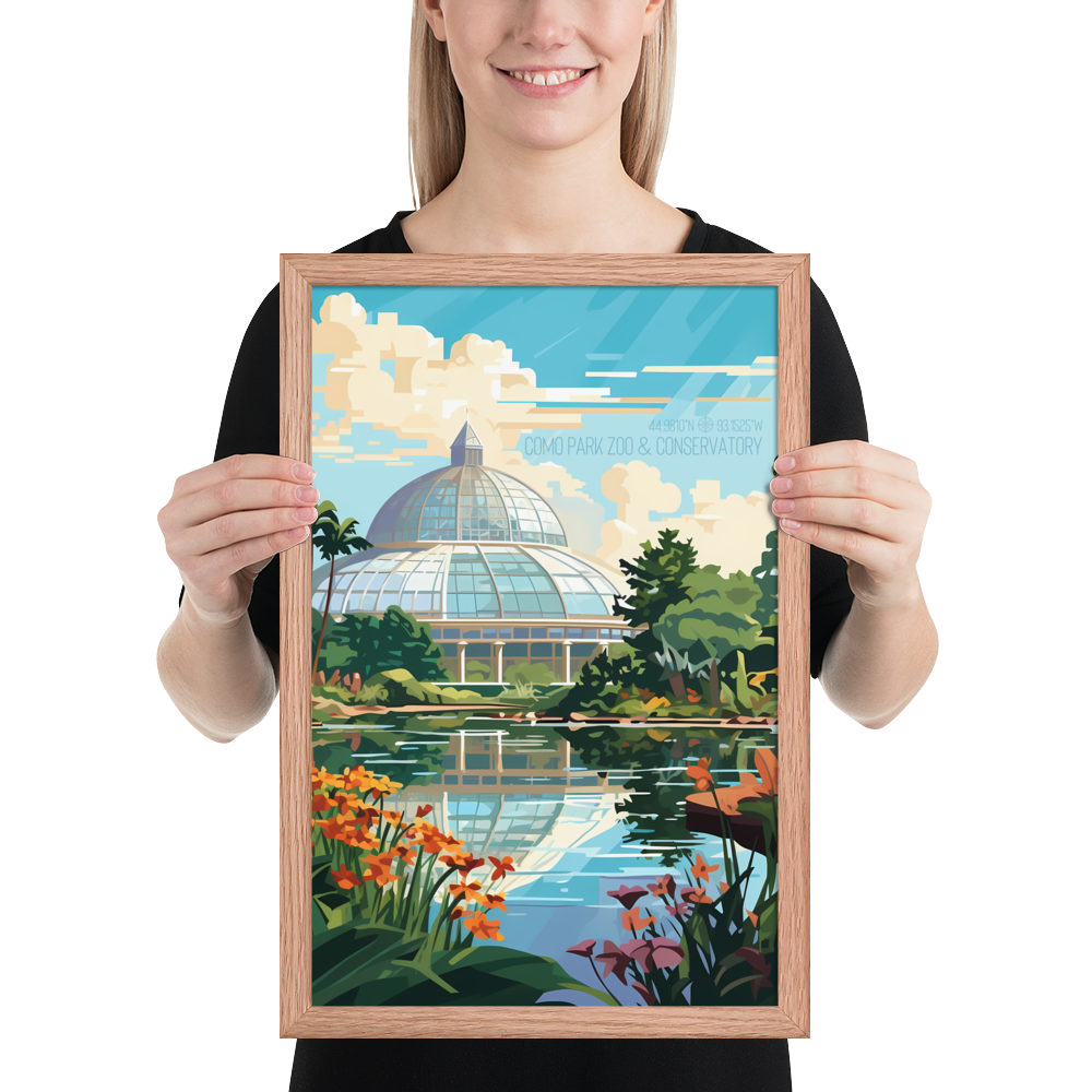 Minnesota - Como Park Zoo and Conservatory (Framed poster)