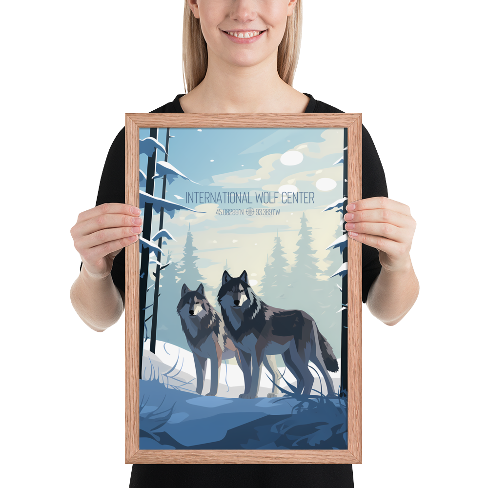 Minnesota - International Wolf Center (Framed poster)