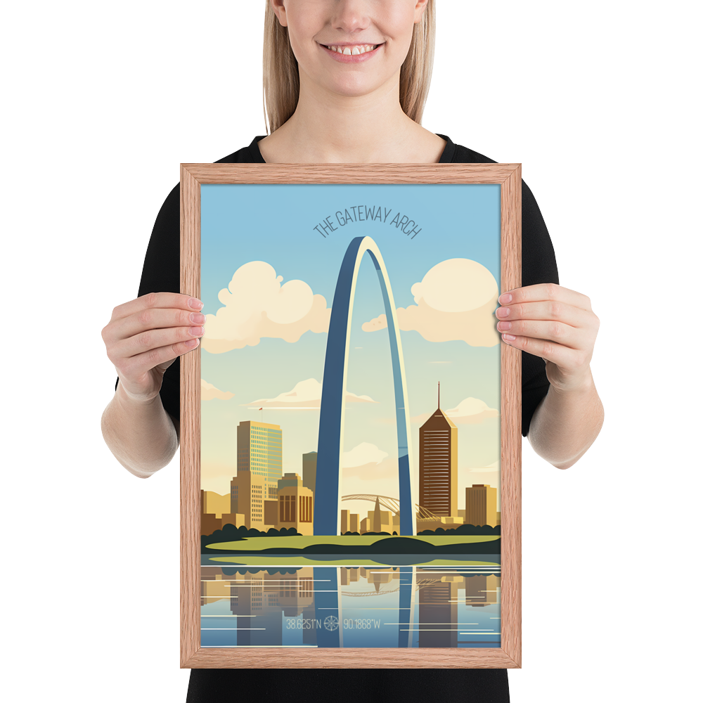 Missouri - The Gateway Arch (Framed poster)