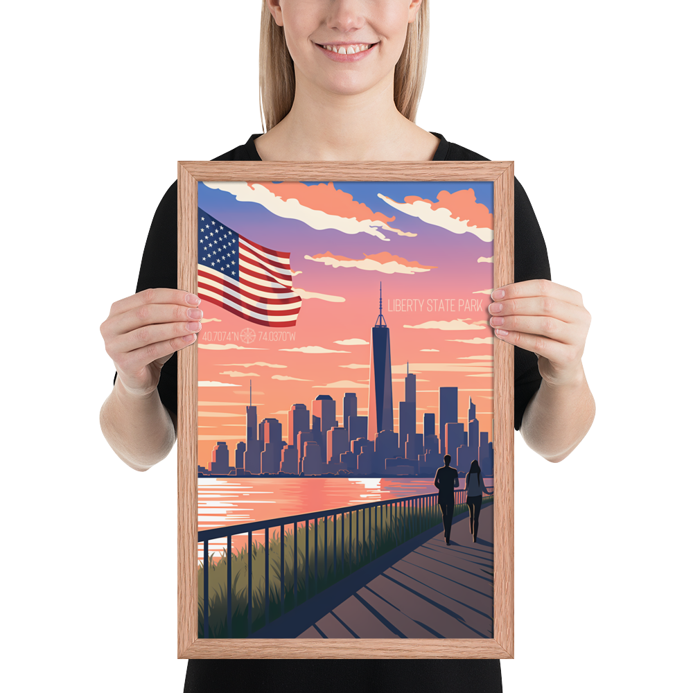 New Jersey - Liberty State Park (Framed poster)