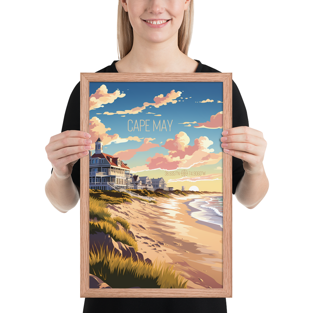 New Jersey - Cape May (Framed poster)