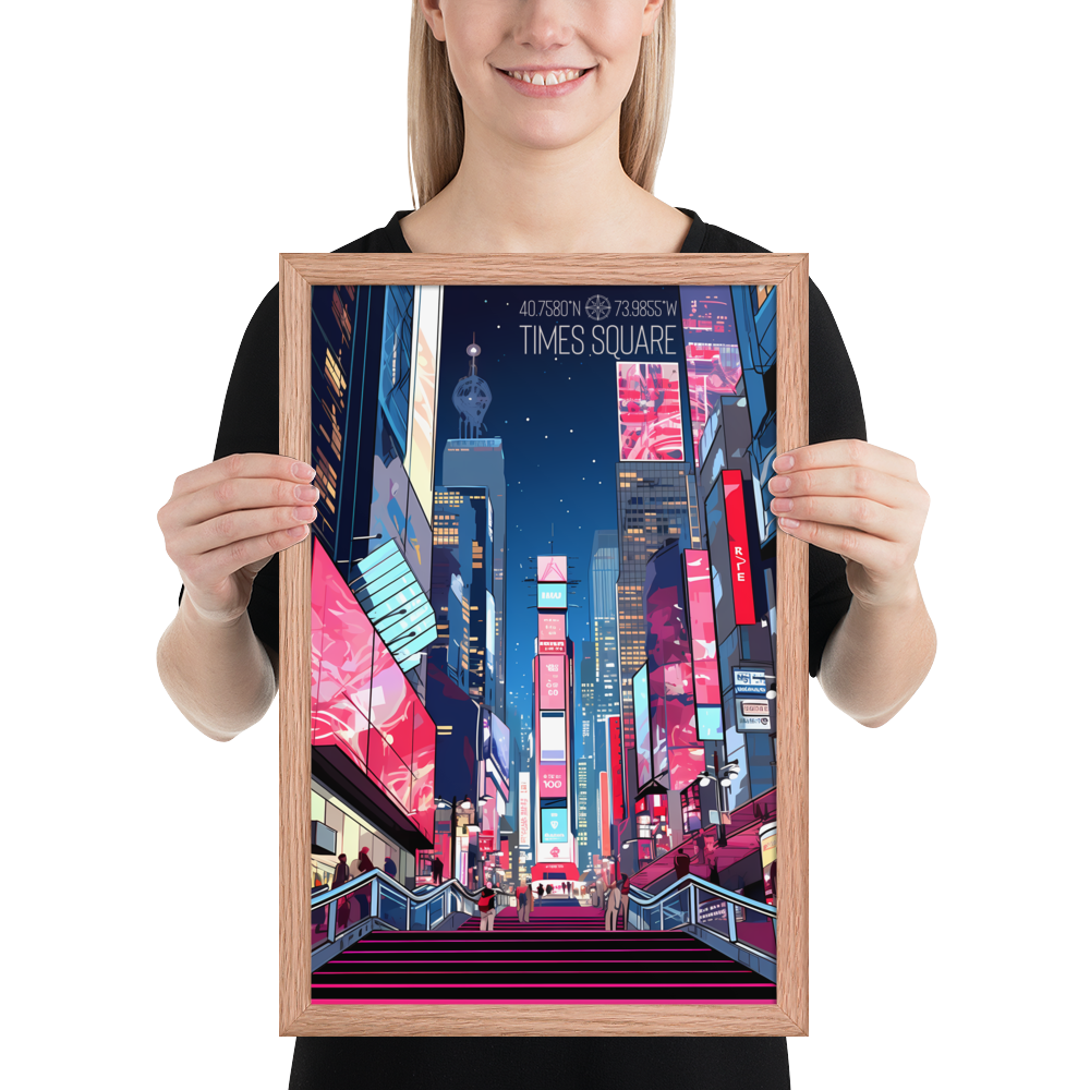 New York - Times Square (Framed poster)