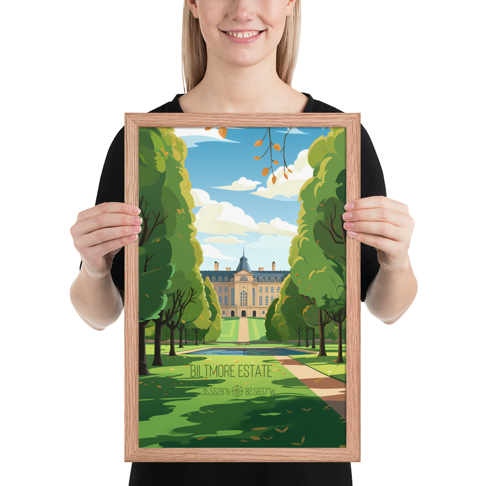 North Carolina - Biltmore Estate (Framed poster)