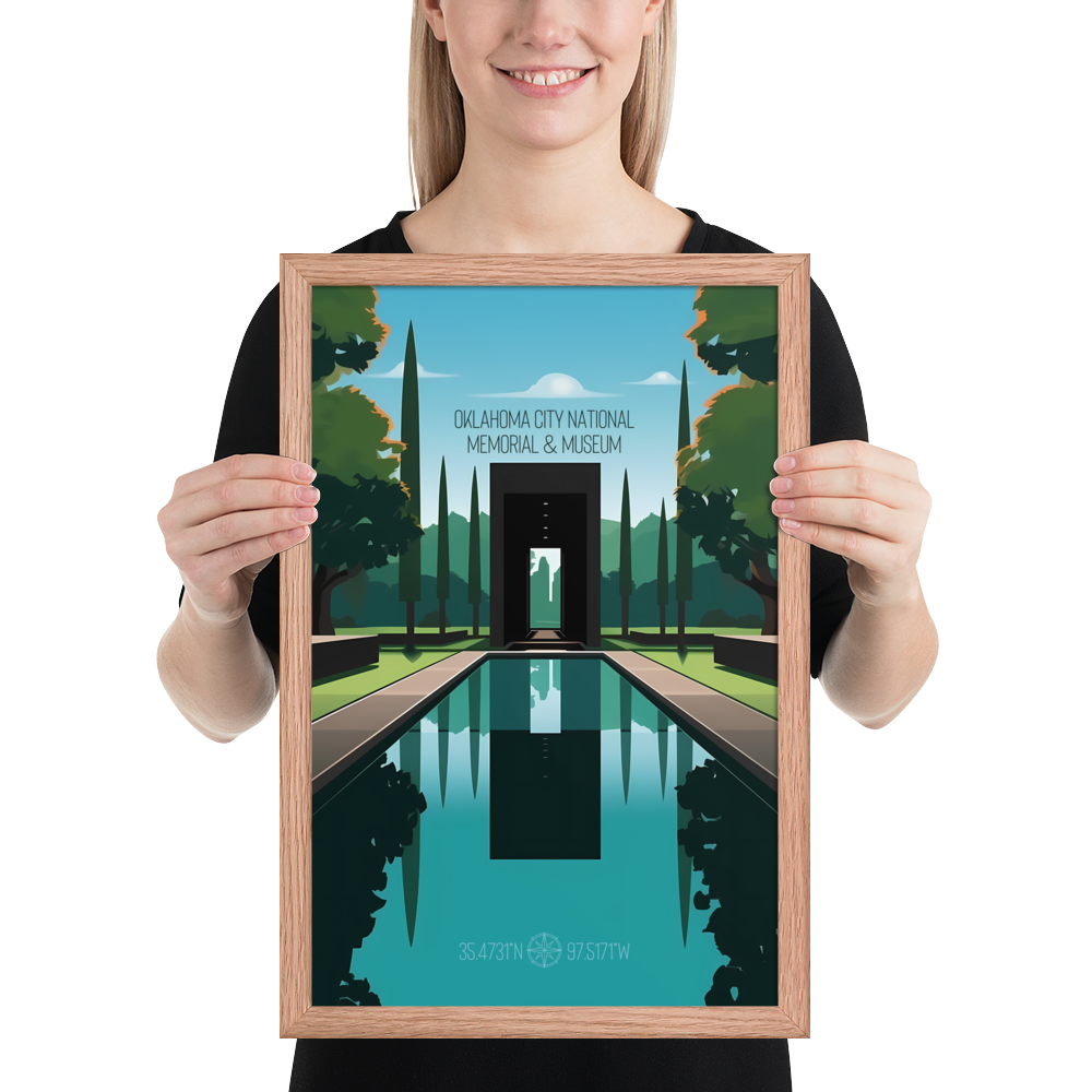 Oklahoma - Oklahoma City National Memorial  (Framed poster)