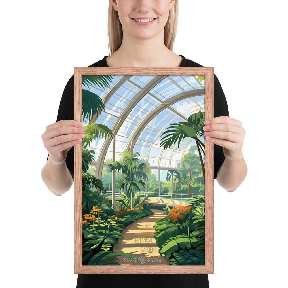 Oklahoma - Myriad Botanical Gardens (Framed poster)