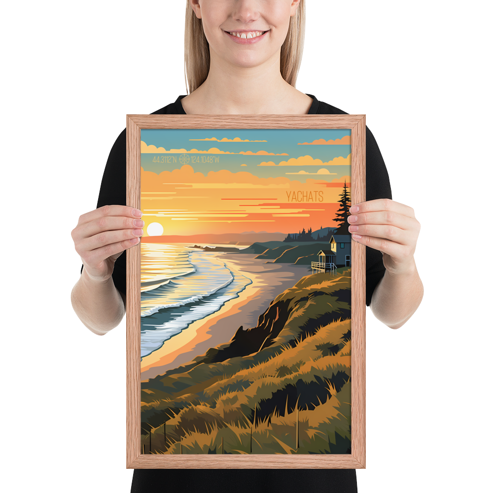 Oregon - Yachats (Framed poster)