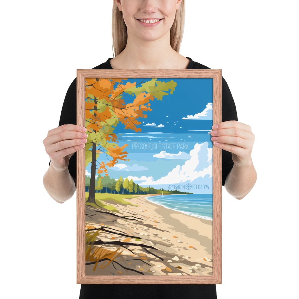 Pennsylvania - Presque Isle State Park (Framed poster)