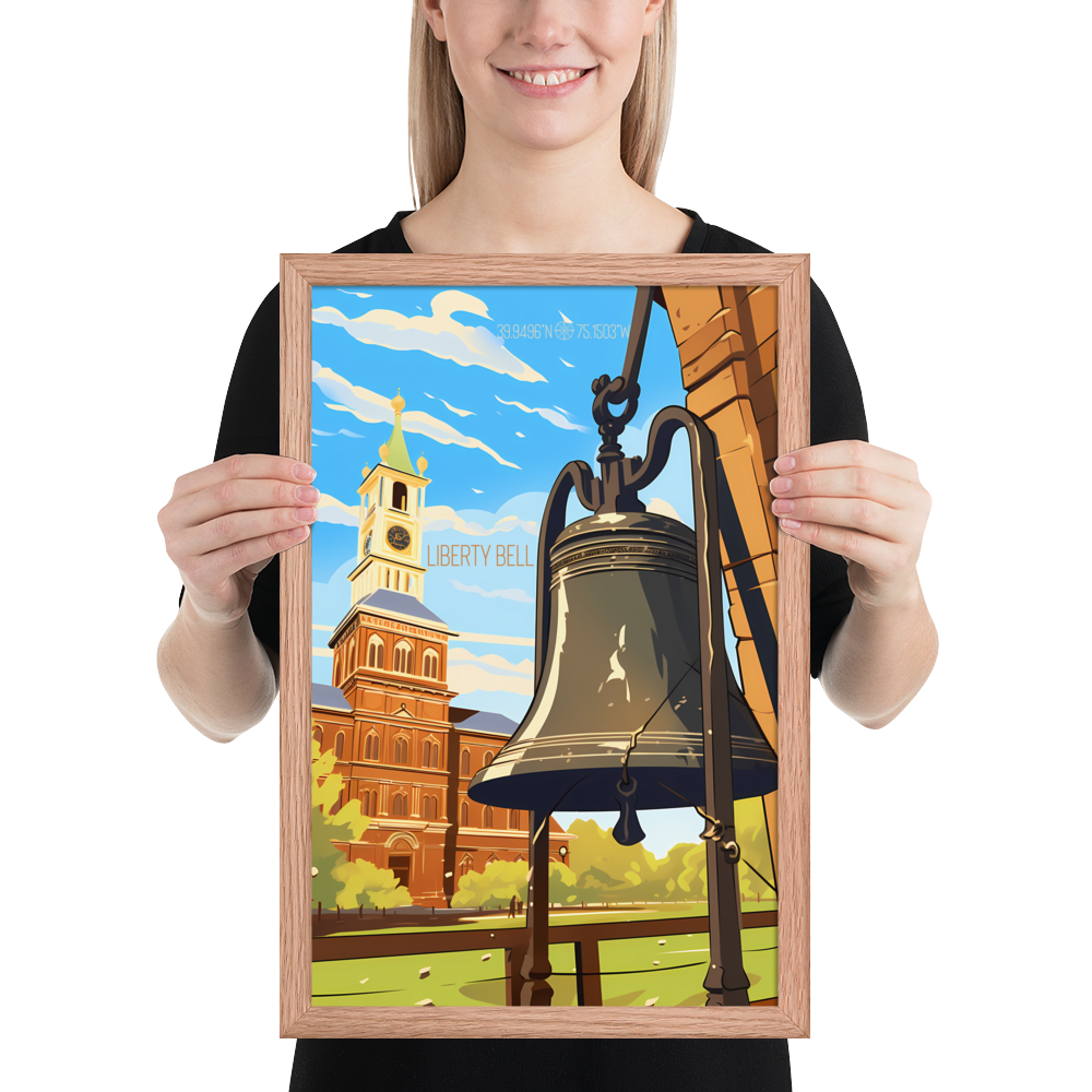 Pennsylvania - Liberty Bell (Framed poster)