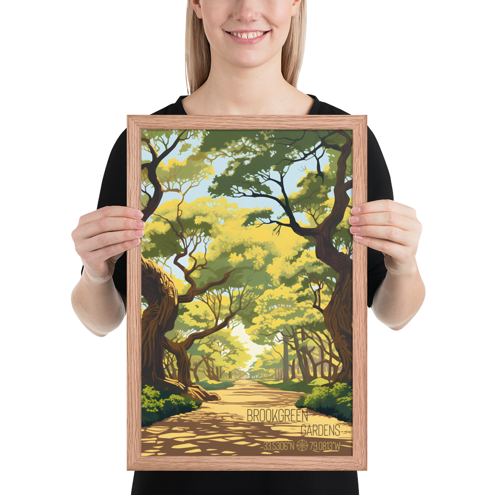 South Carolina - Brookgreen Gardens (Framed poster)