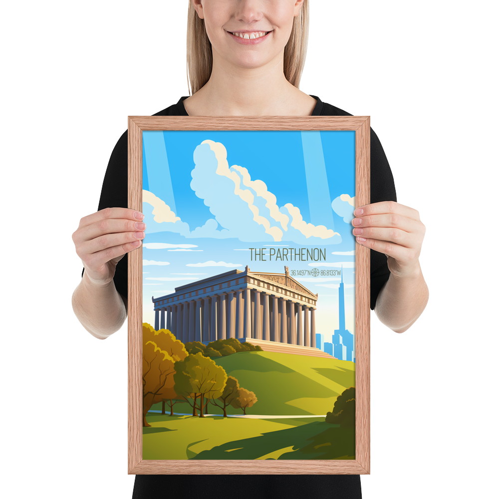 Tennessee - The Parthenon (Framed poster)