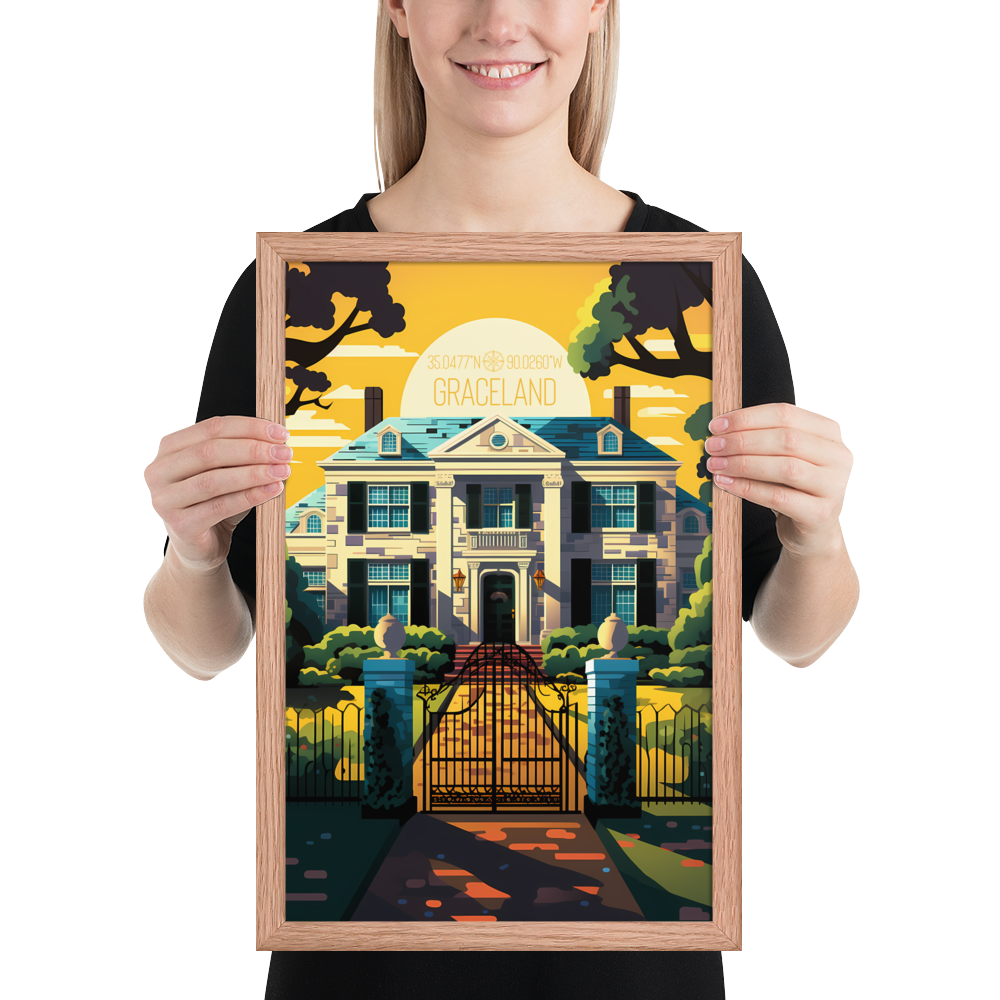 Tennessee - Graceland (Framed poster)