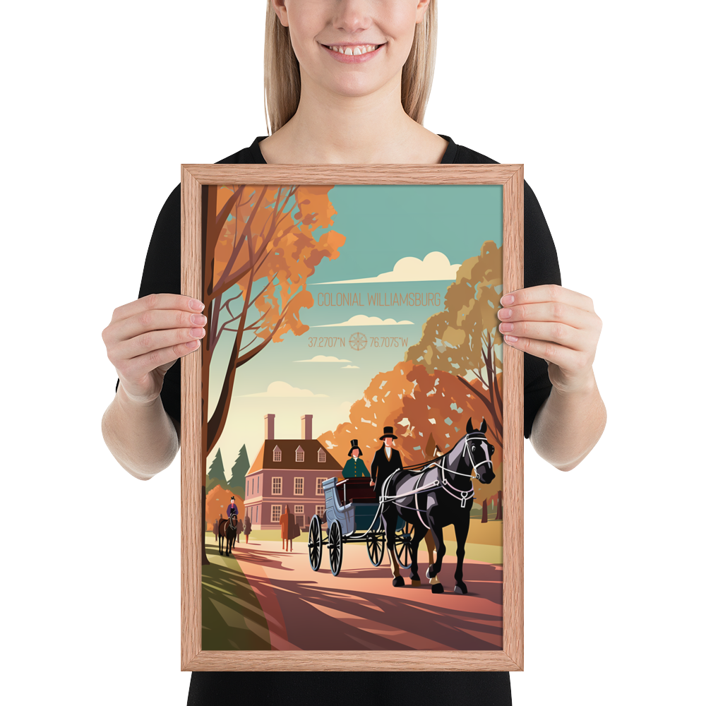 Virginia - Colonial Williamsburg (Framed poster)