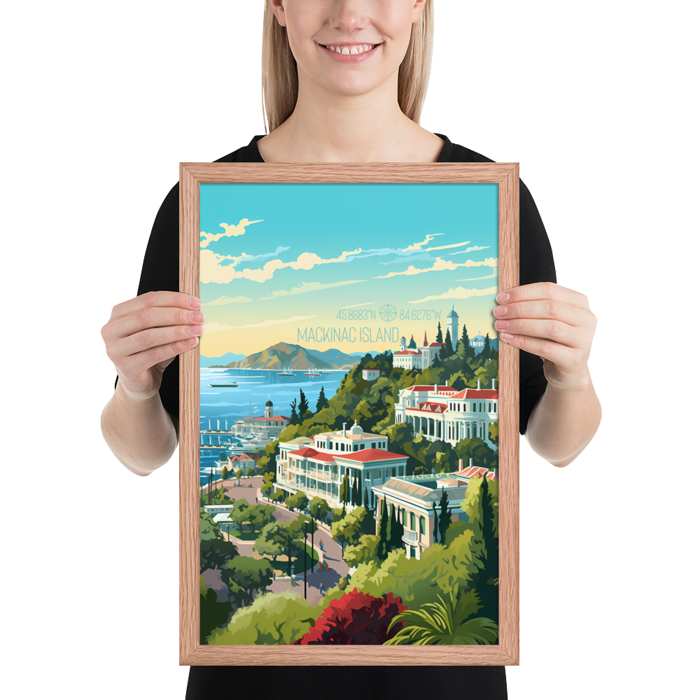 Michigan - Mackinac Island (Framed poster)