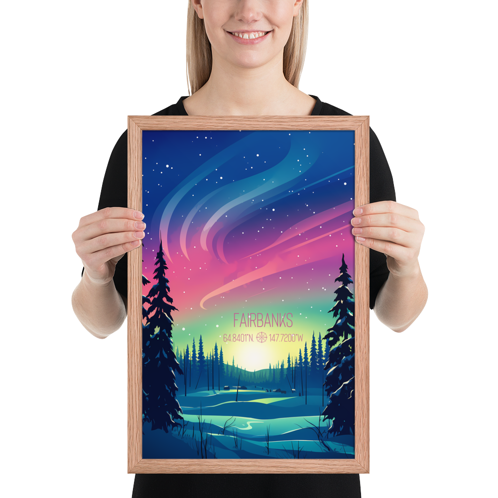 Alaska - Fairbanks (Framed Poster)