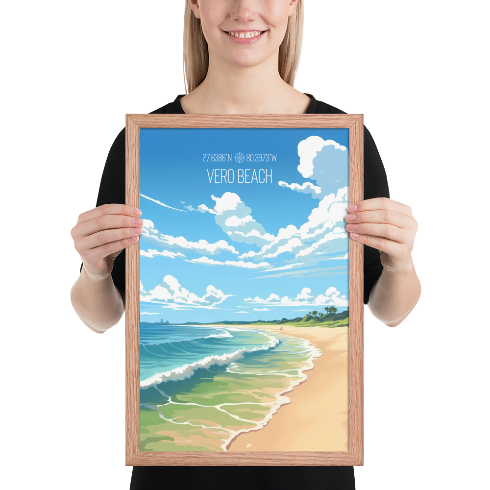 Florida - Vero Beach (Framed poster)