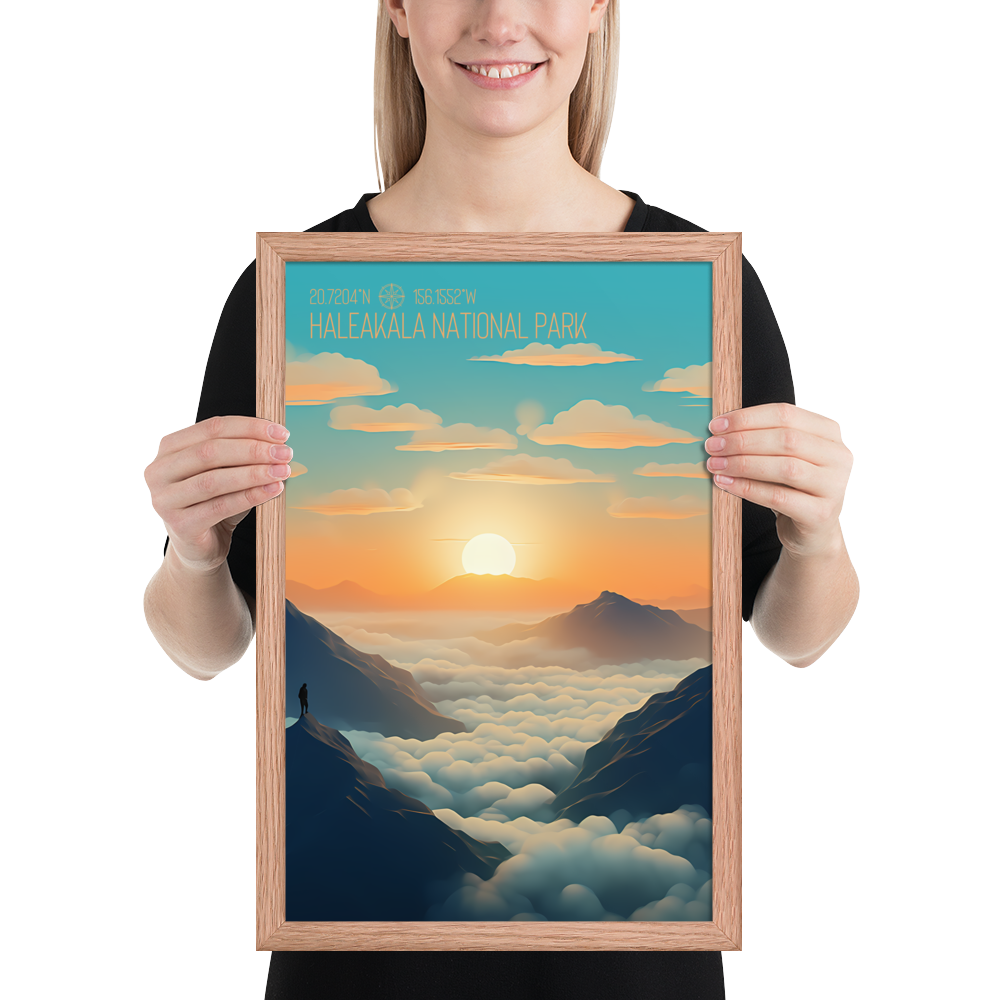 Hawaii - Haleakalā National Park (Framed poster)