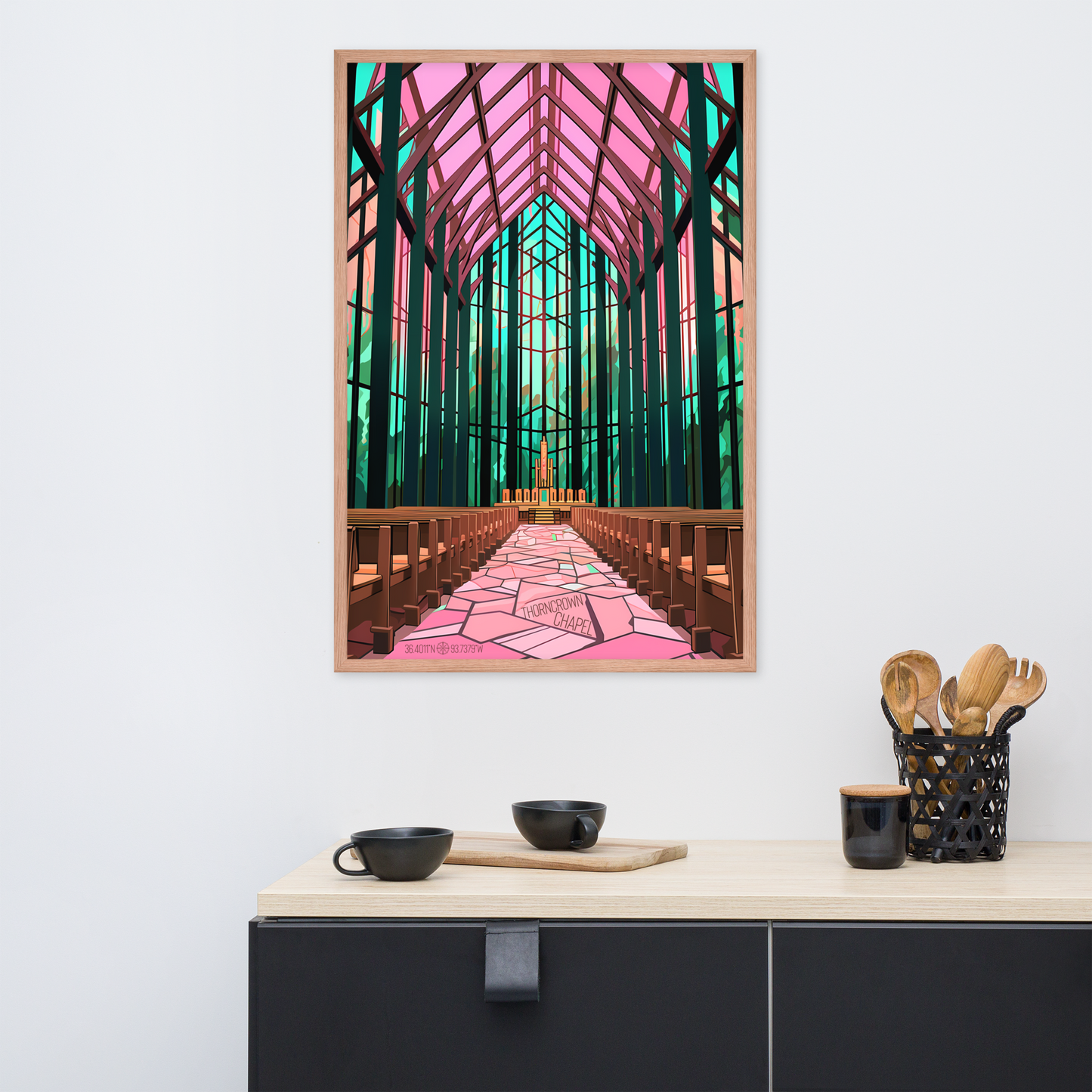 Arkansas - Thorncrown Chapel (Framed poster)