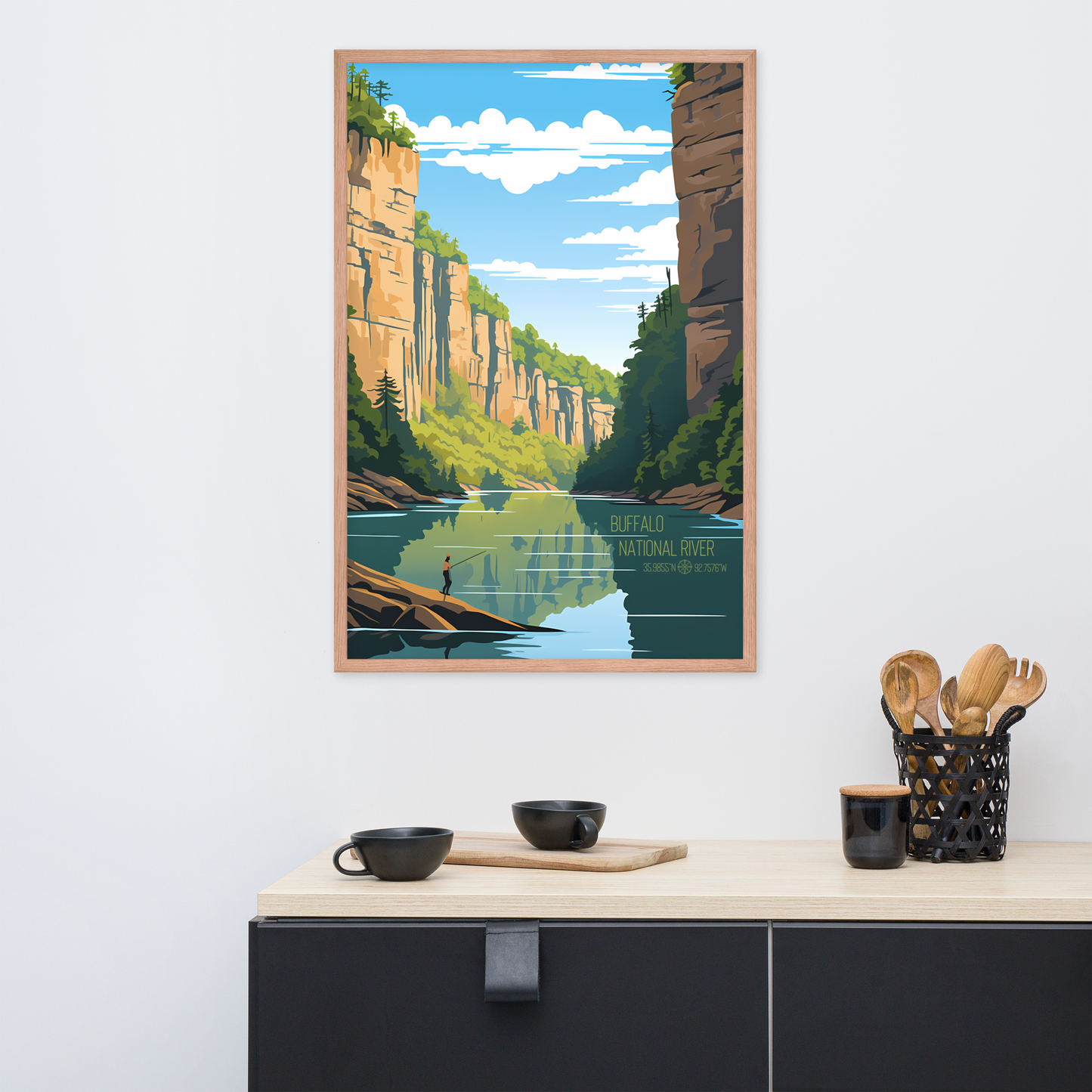 Arkansas - Buffalo National River (Framed poster)