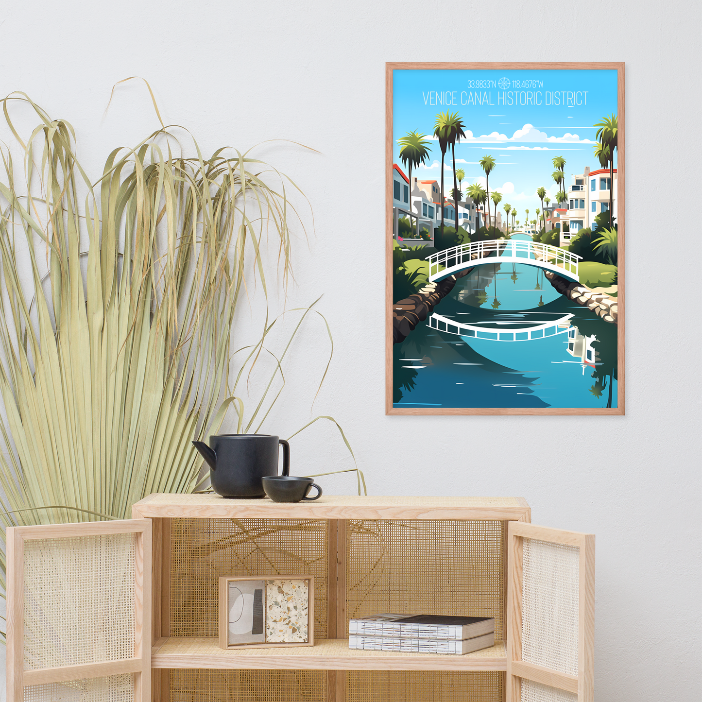 California - Venice Canal Historic District (Framed poster)