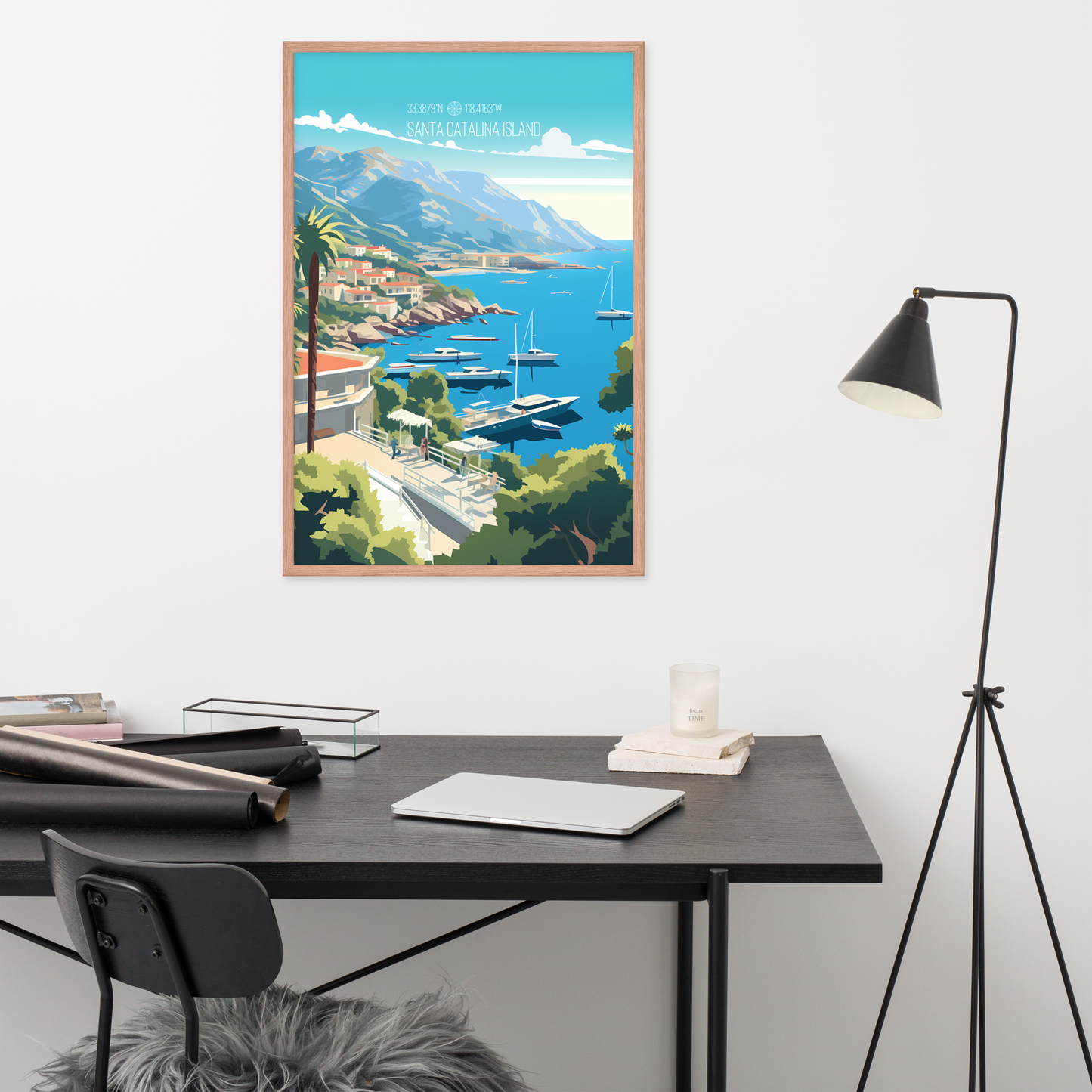 California - Santa Catalina Island (Framed poster)