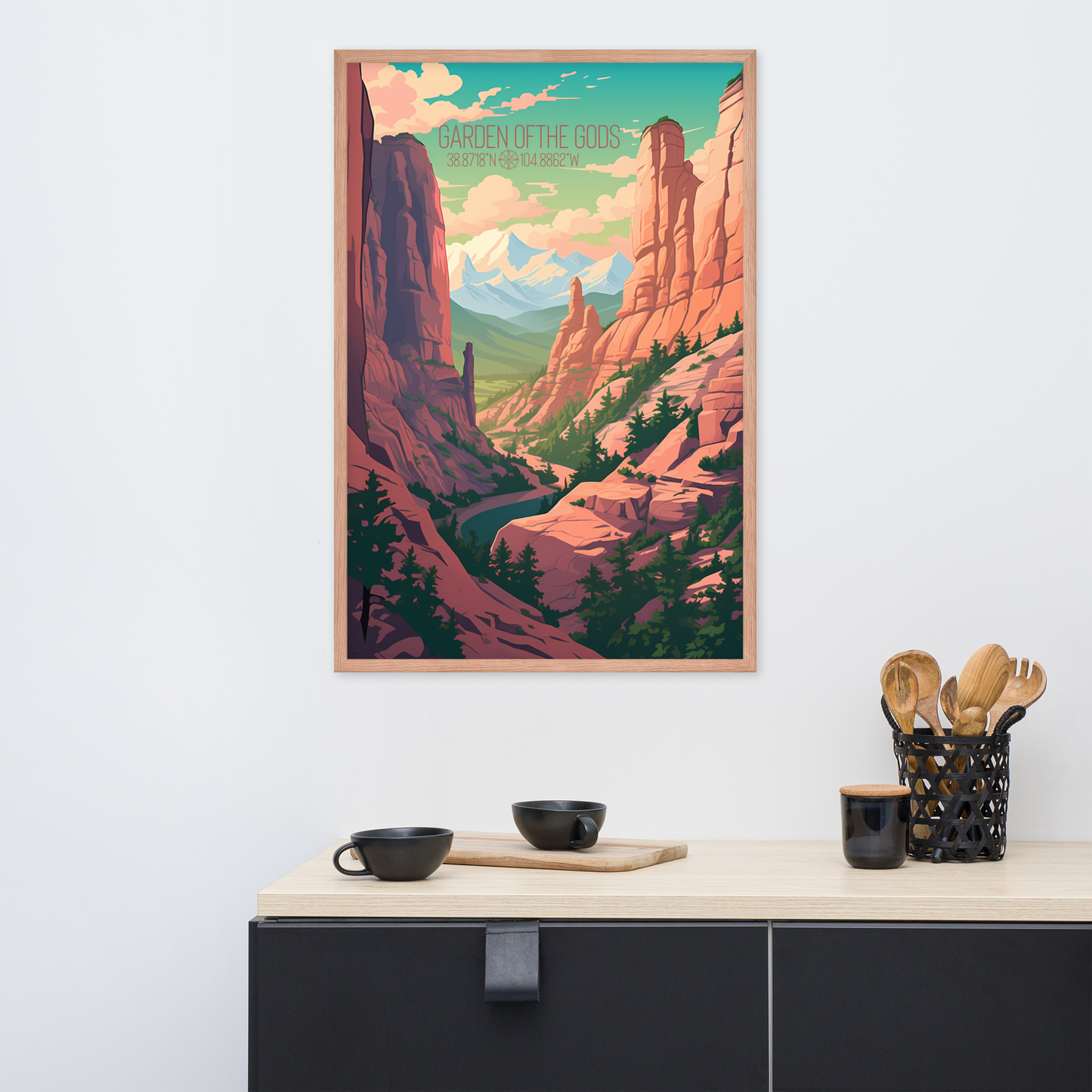 Colorado - Garden of the Gods (Framed poster)