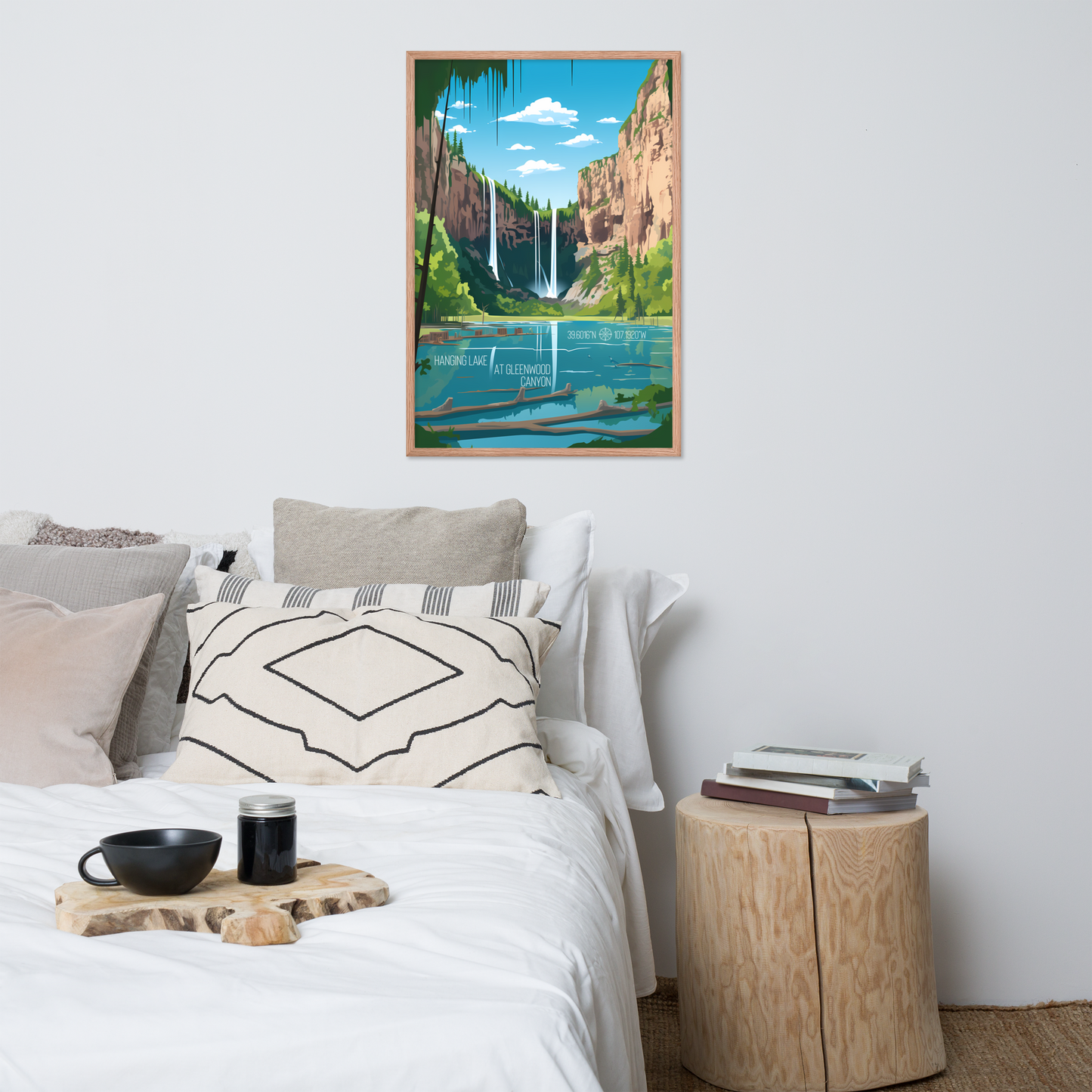 Colorado - Hanging Lake at Gleenwood Canyon (Framed poster)