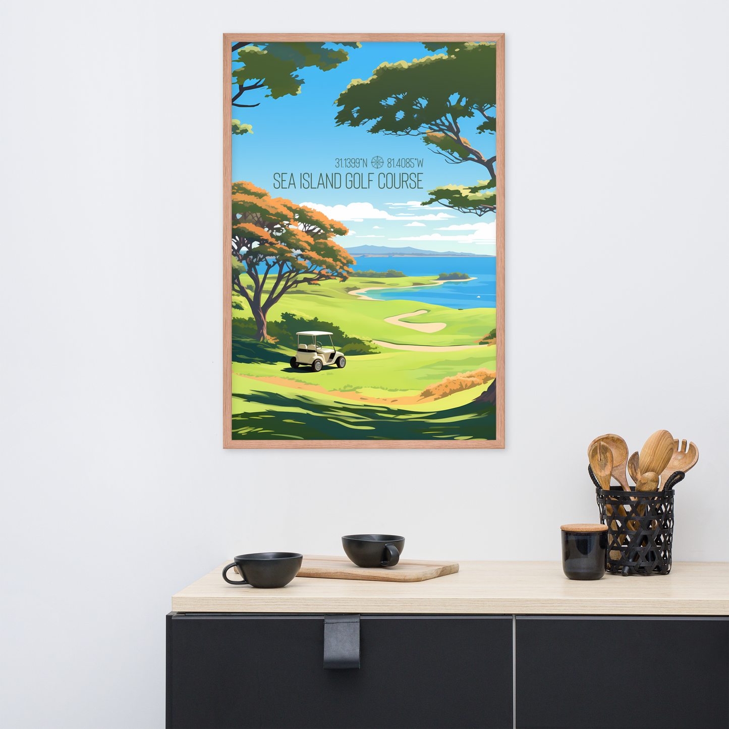 Georgia - Sea Island Golf Course (Framed poster)