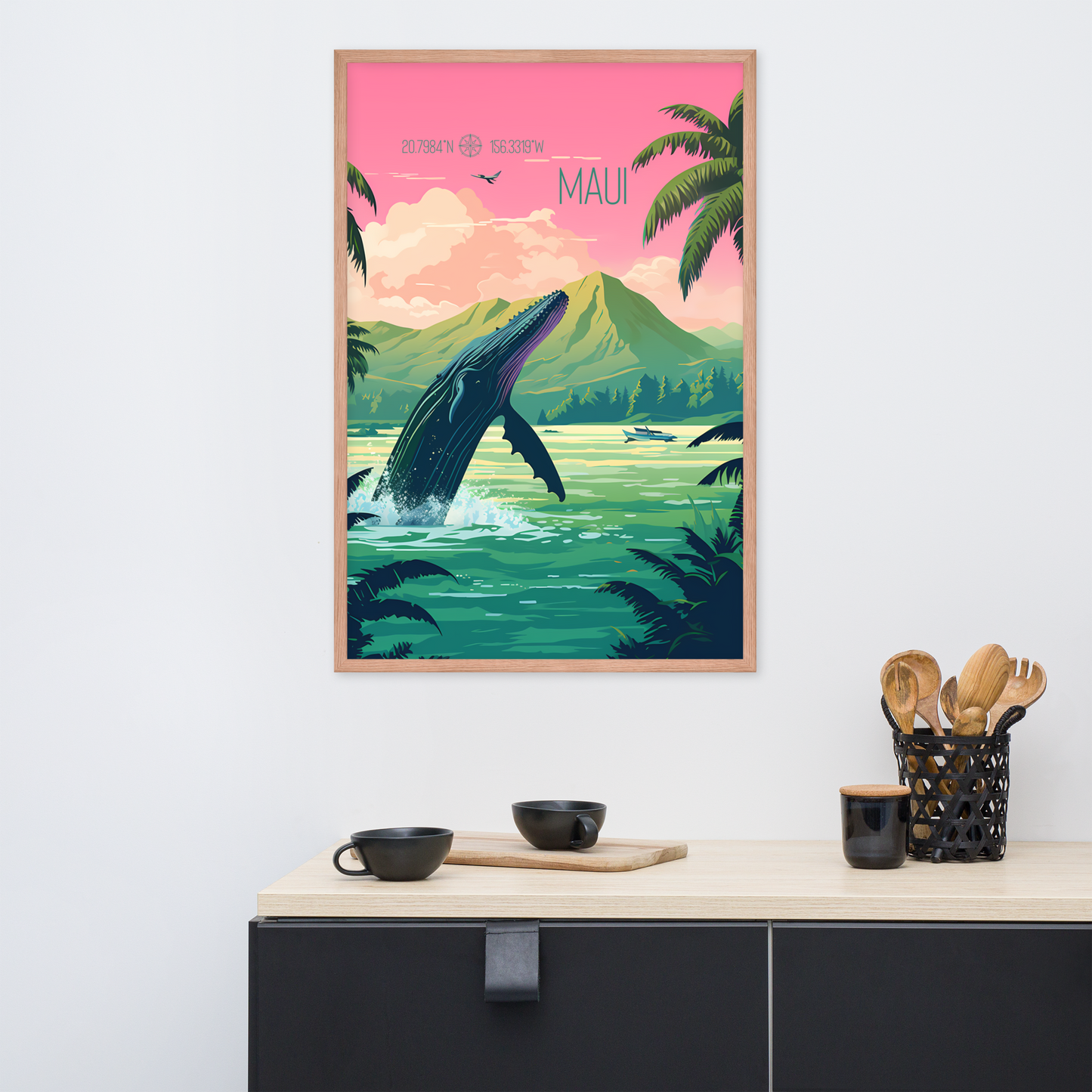 Hawaii - Maui (Framed poster)