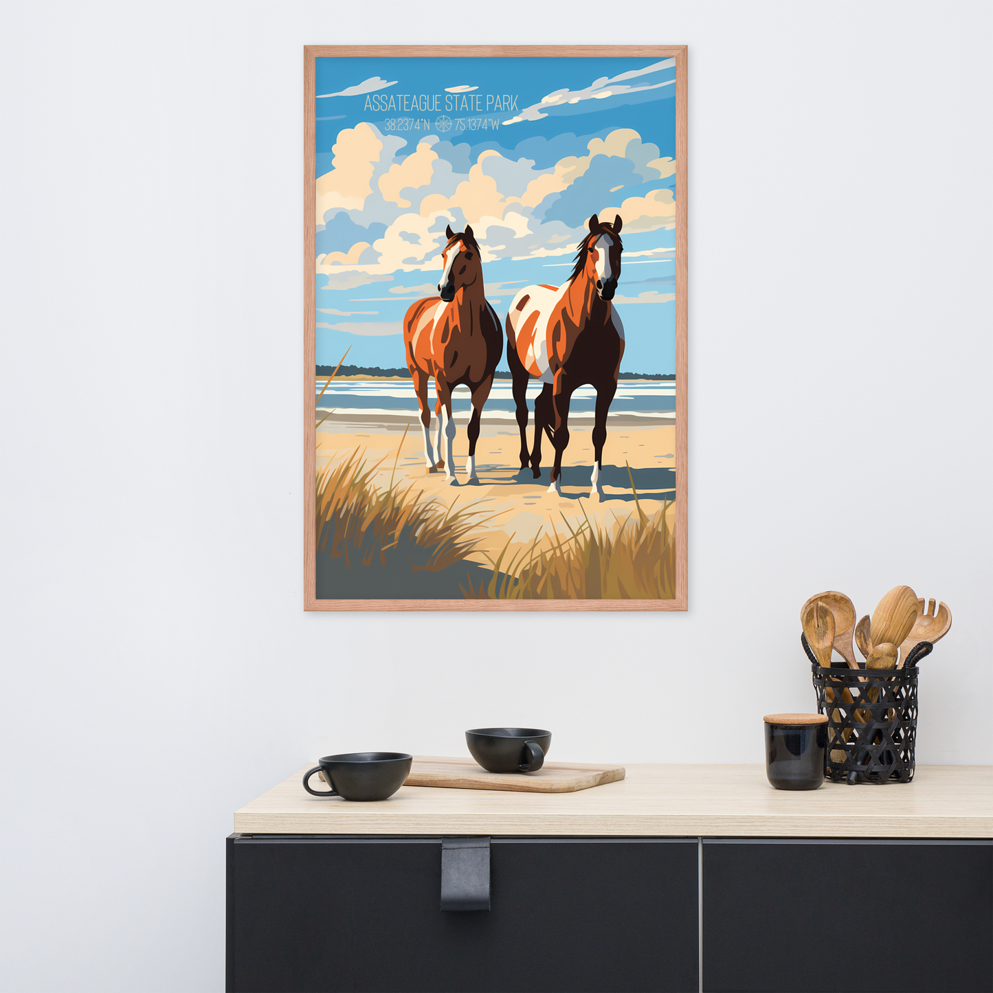 Maryland - Assateague State Park (Framed poster)