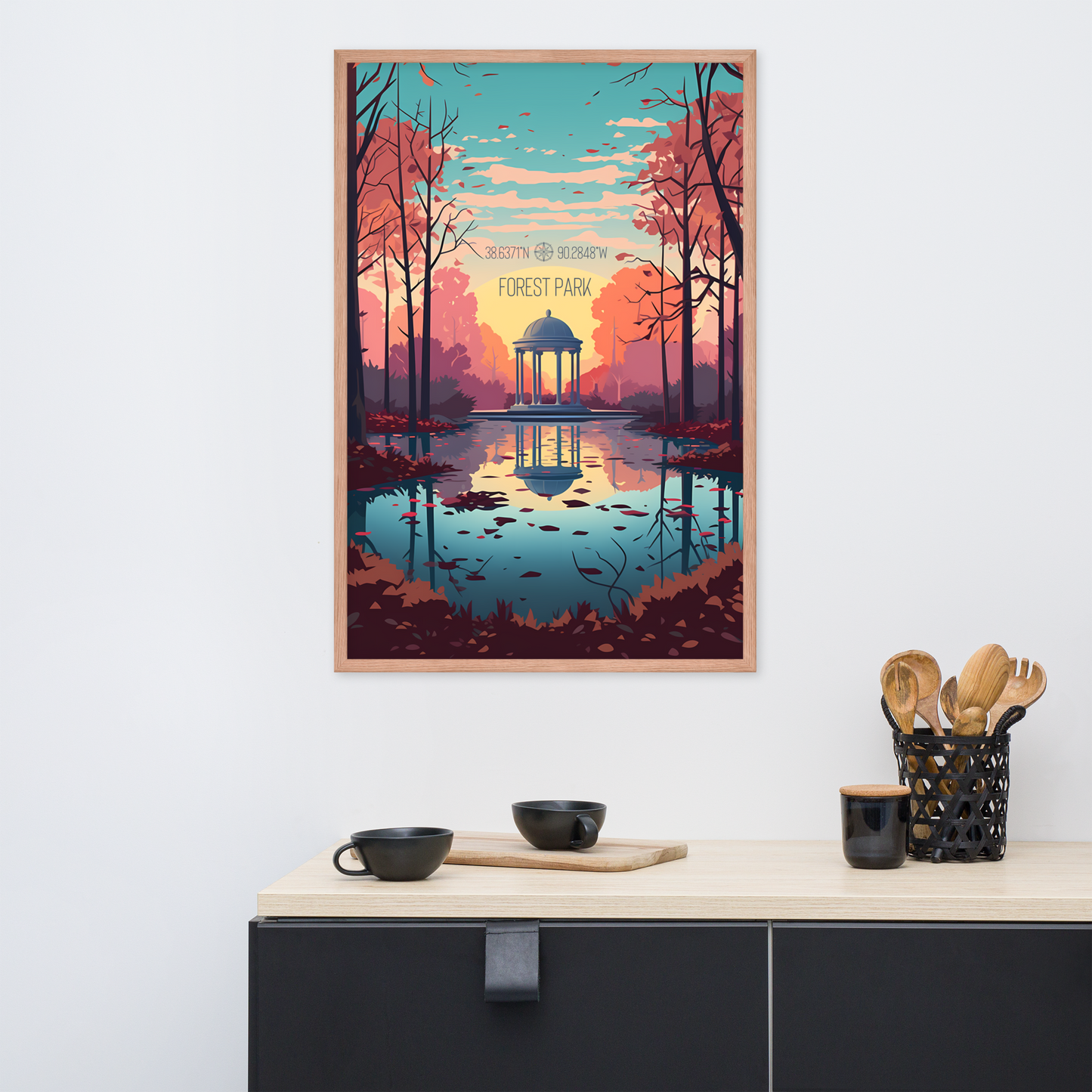 Missouri - Forest Park (Framed poster)