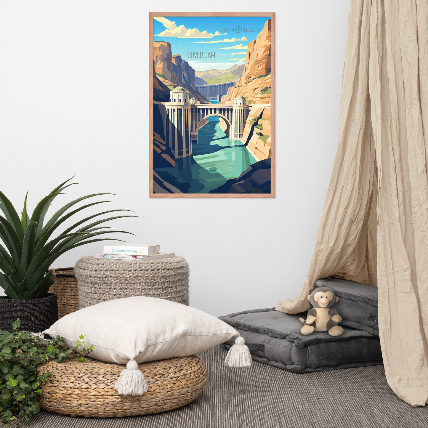 Nevada - Hoover Dam (Framed poster)