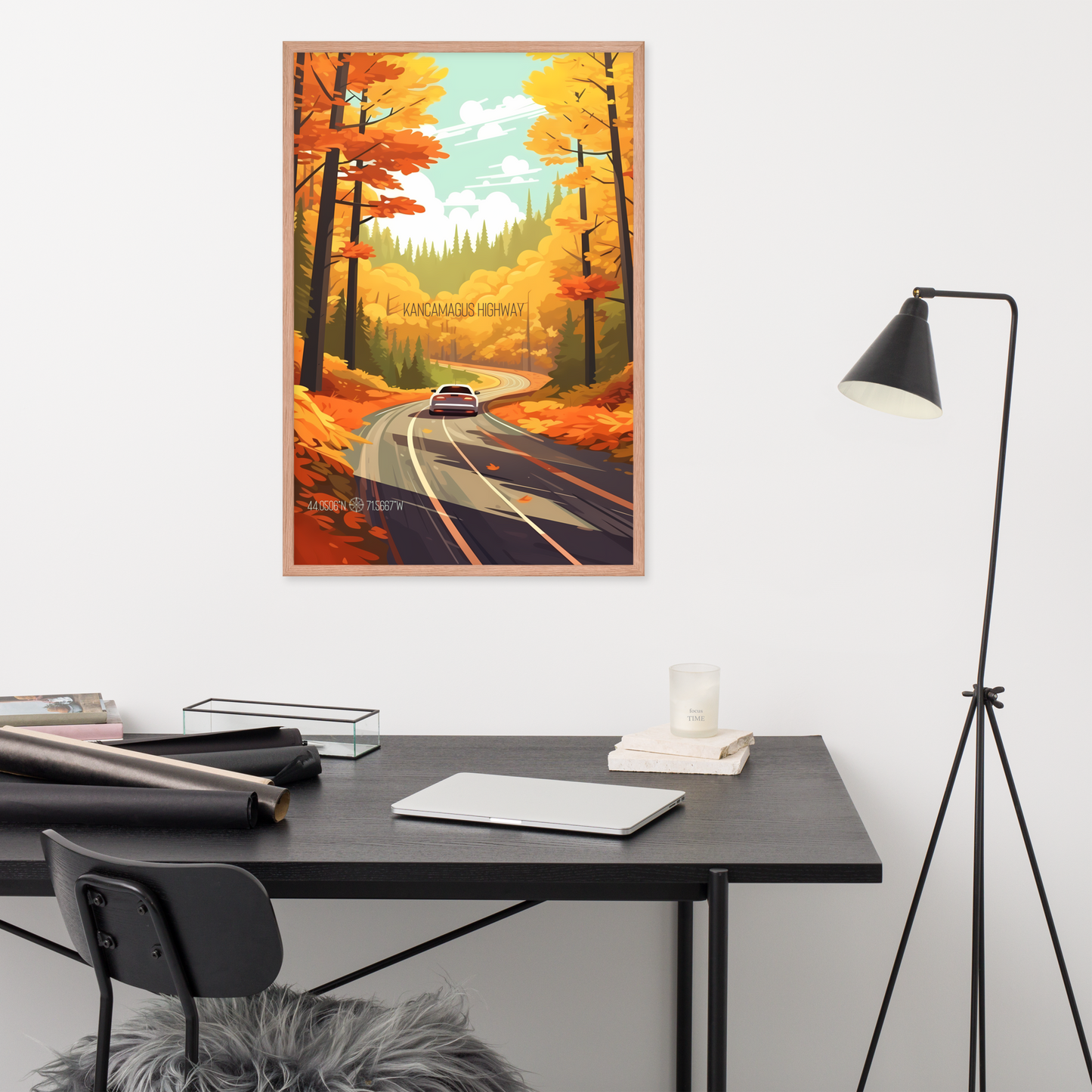 New Hampshire - Kancamagus Highway (Framed poster)