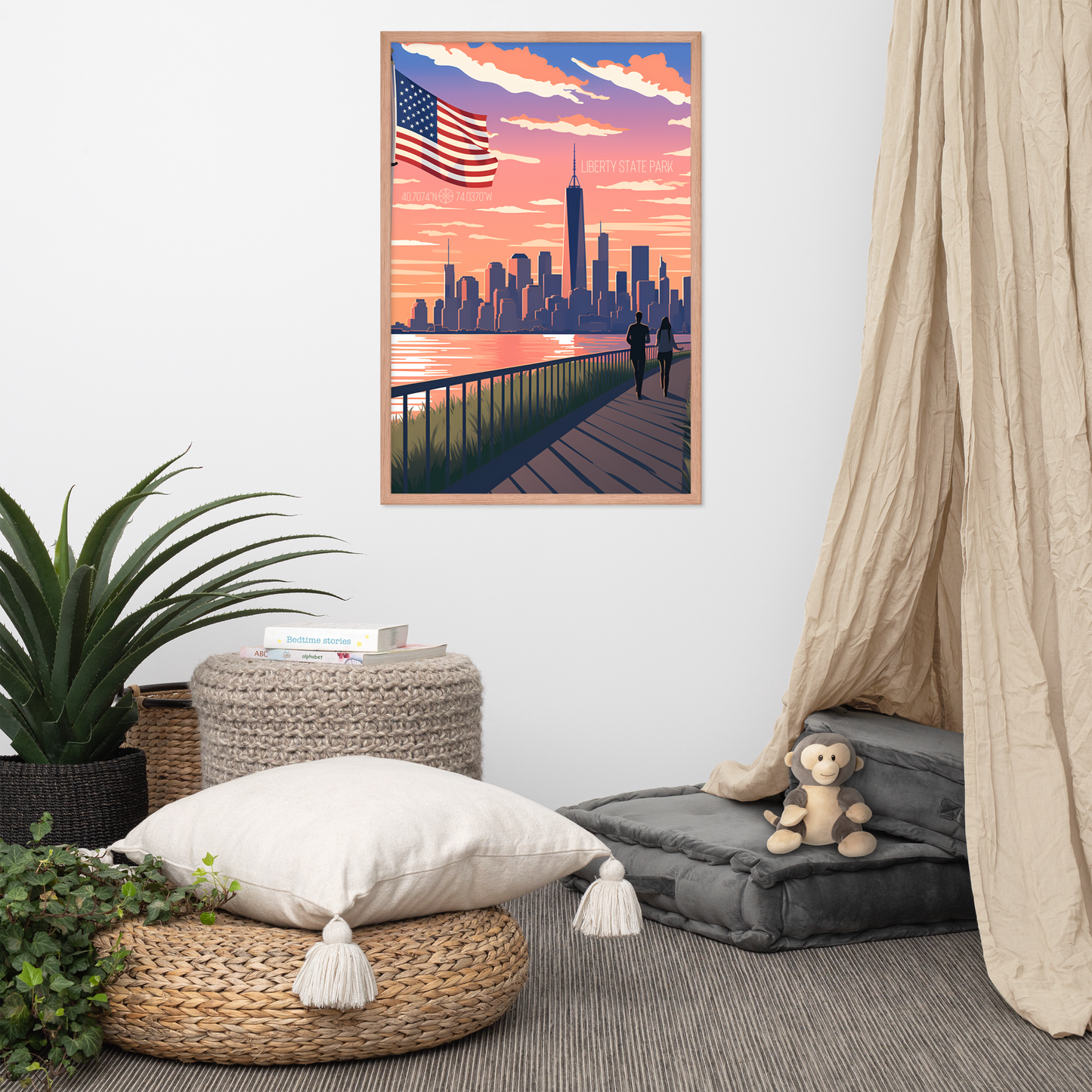 New Jersey - Liberty State Park (Framed poster)