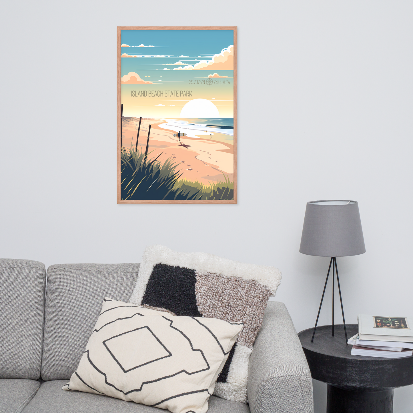 New Jersey - Island Beach State Park (Framed poster)