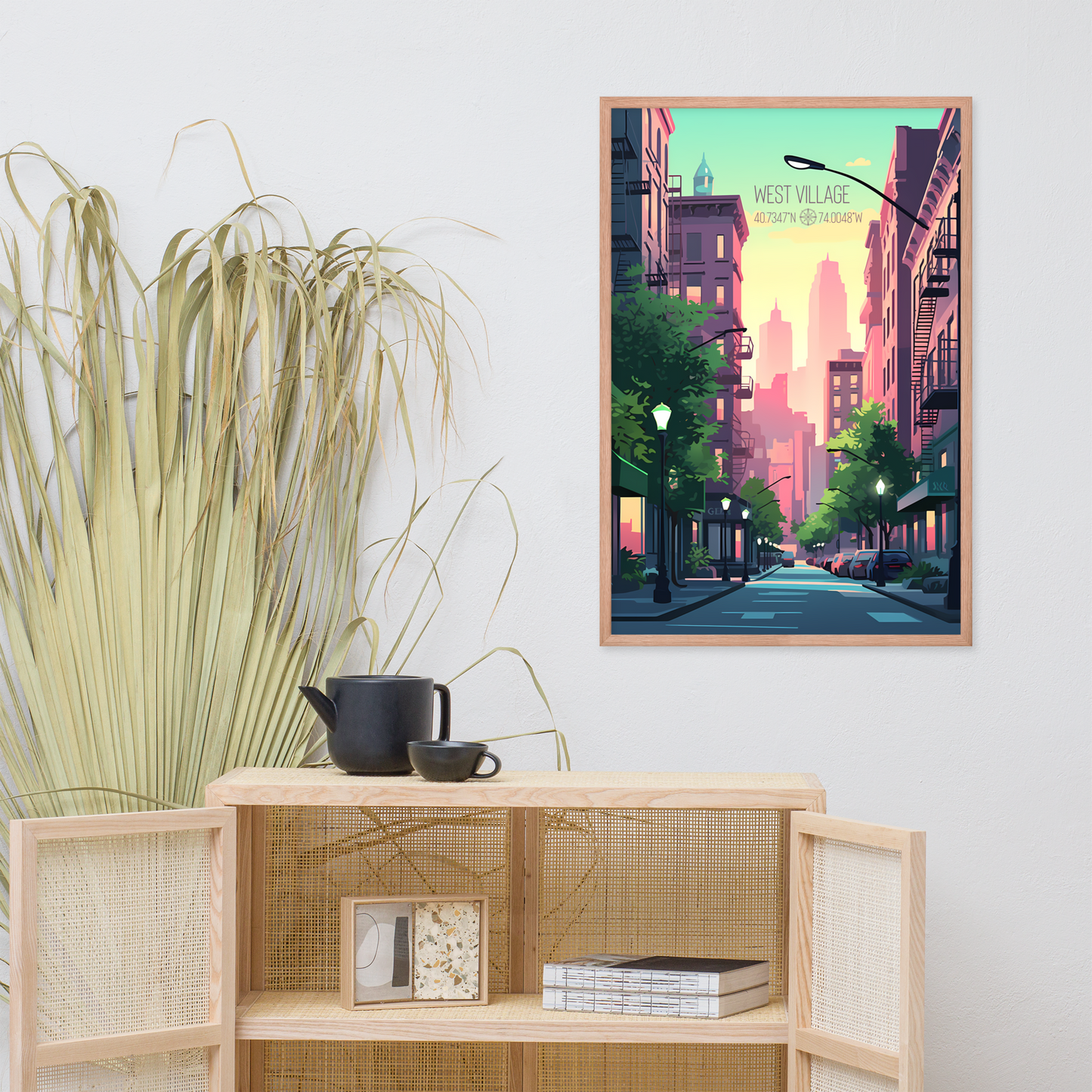 New York - West Village (Framed poster)