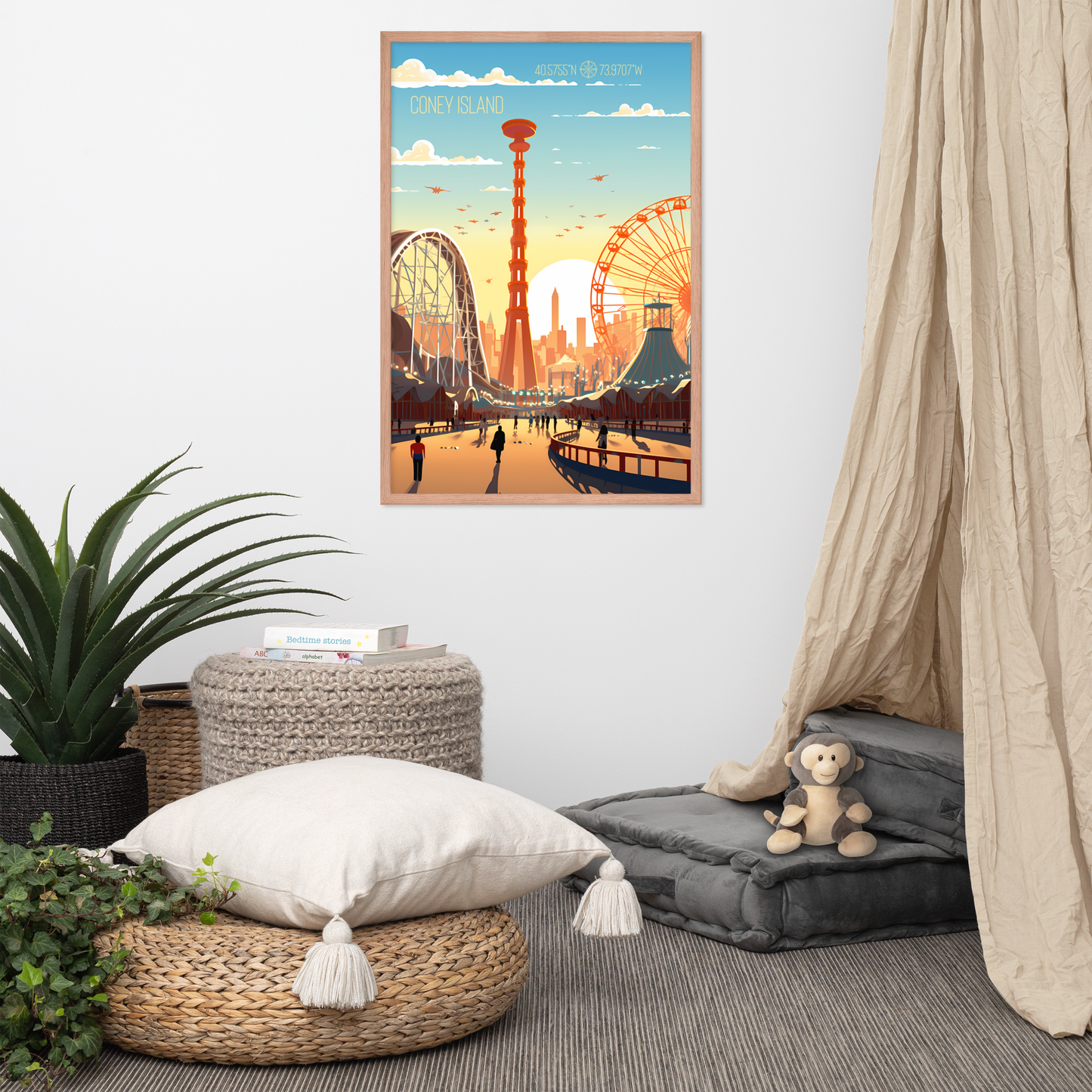 New York - Coney Island (Framed poster)