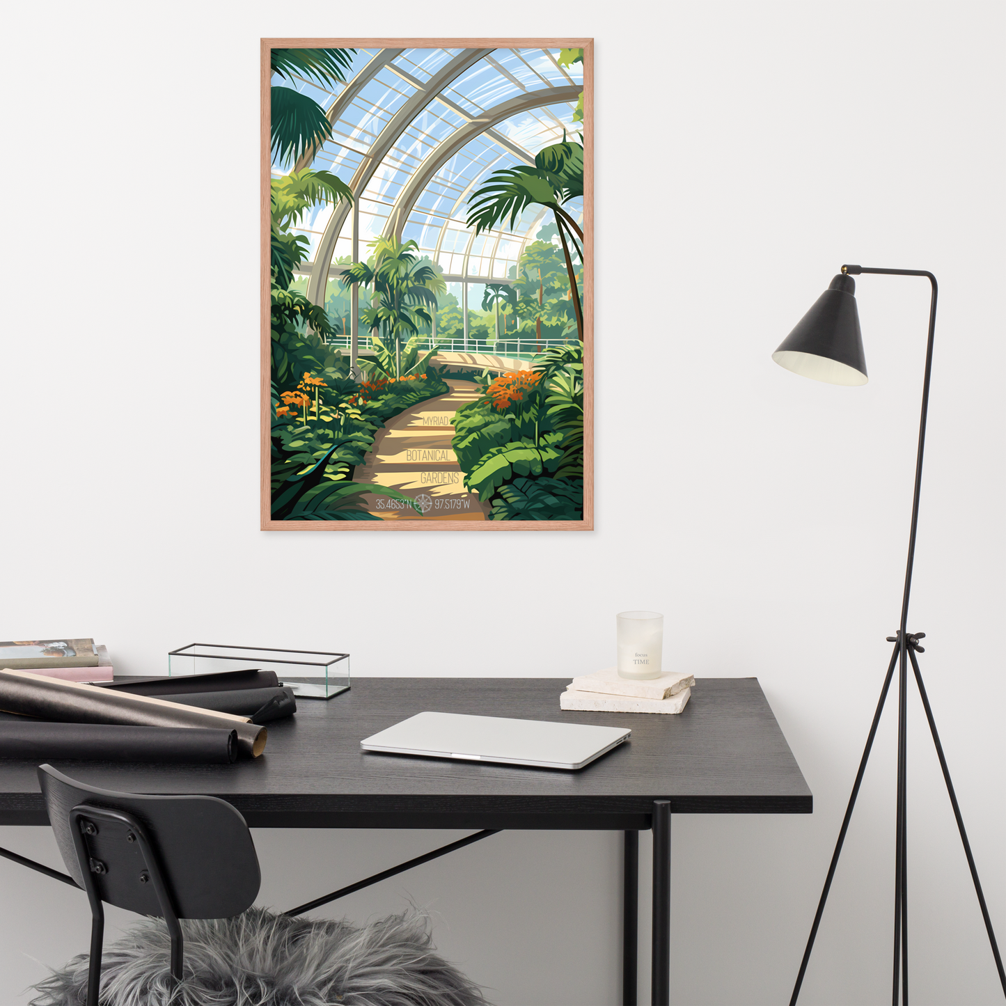 Oklahoma - Myriad Botanical Gardens (Framed poster)