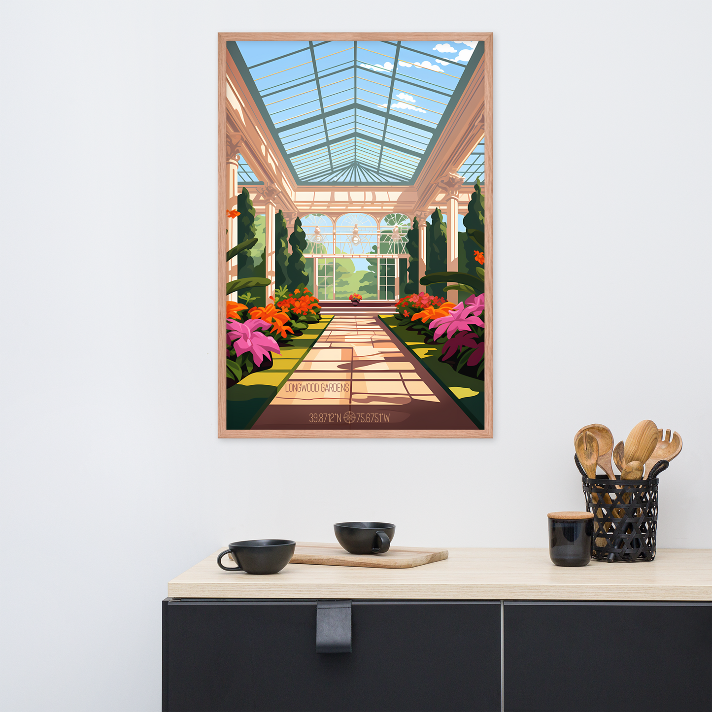 Pennsylvania - Longwood Gardens (Framed poster)