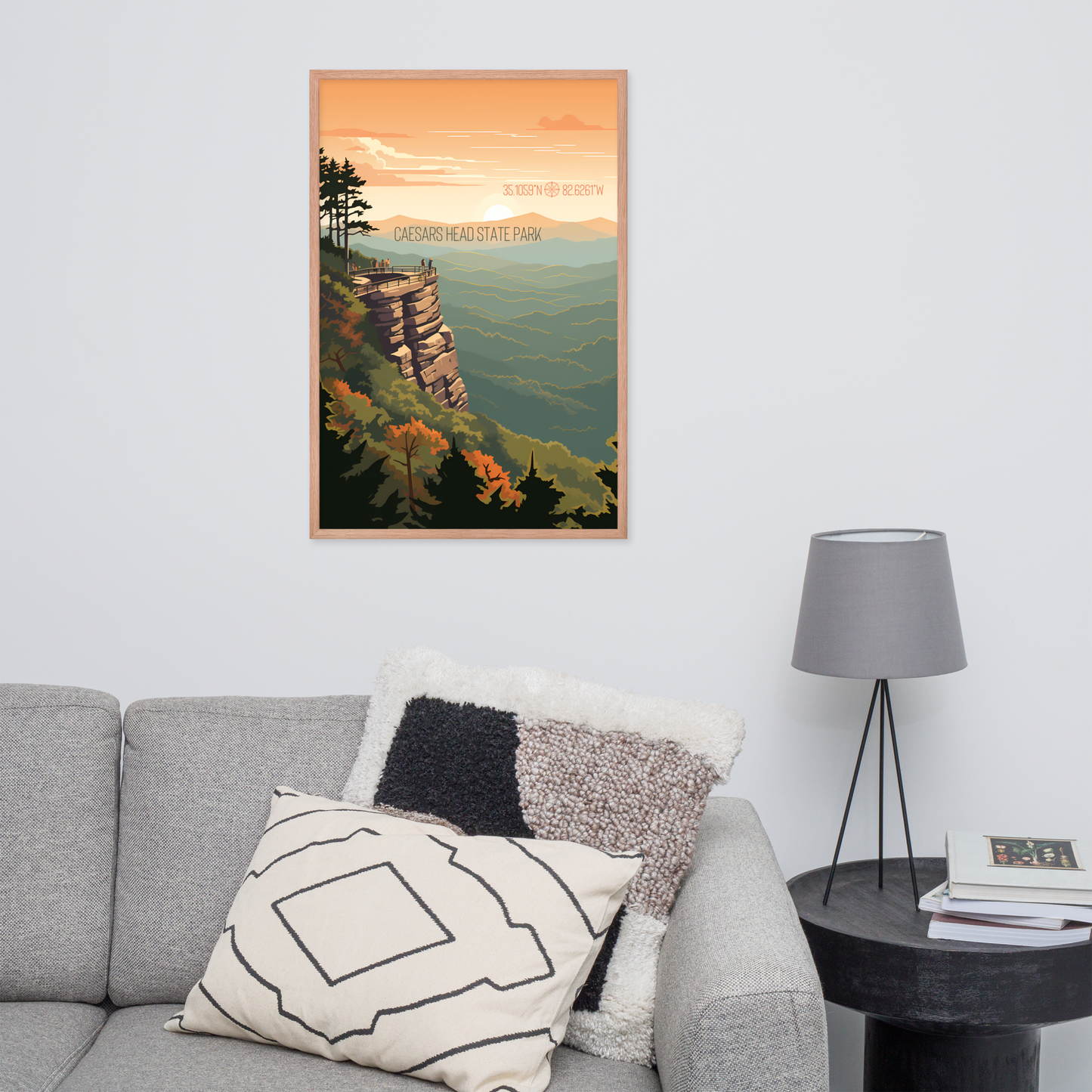 South Carolina - Caesars Head State Park (Framed poster)