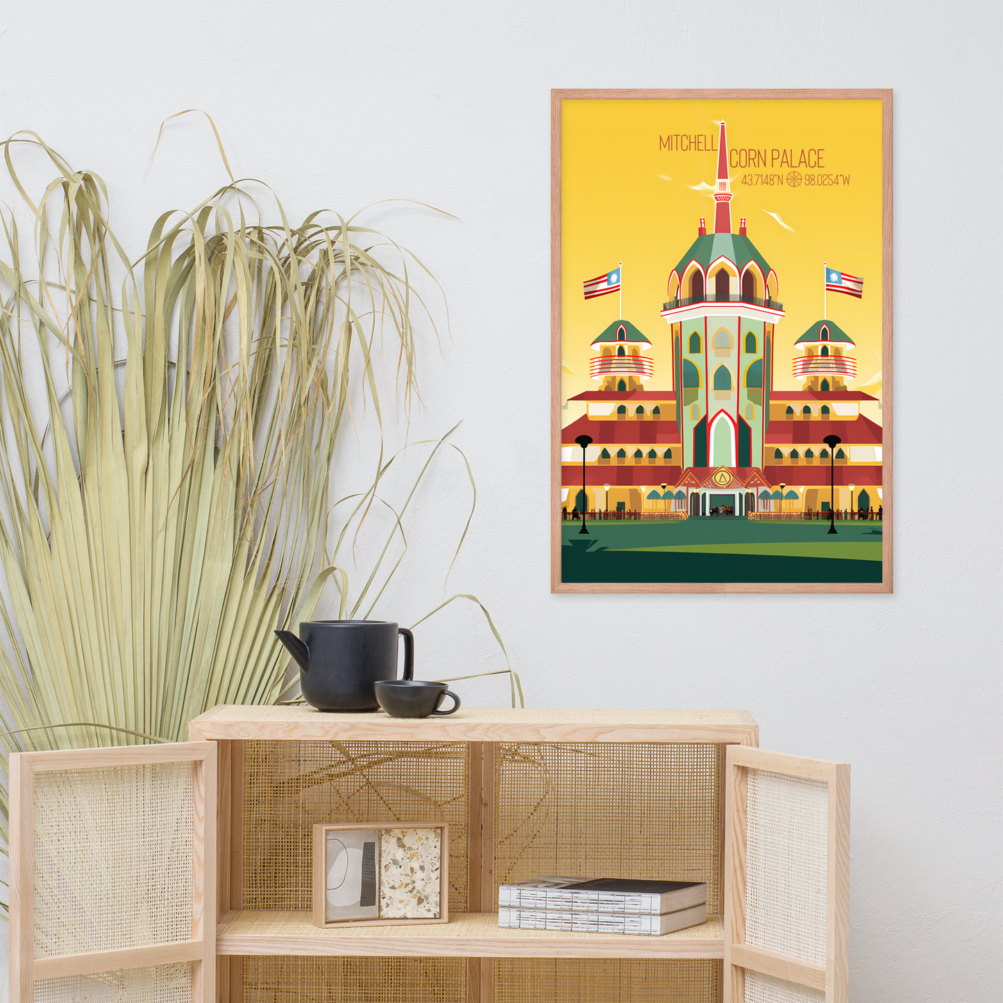 South Dakota - Mitchell Corn Palace (Framed poster)