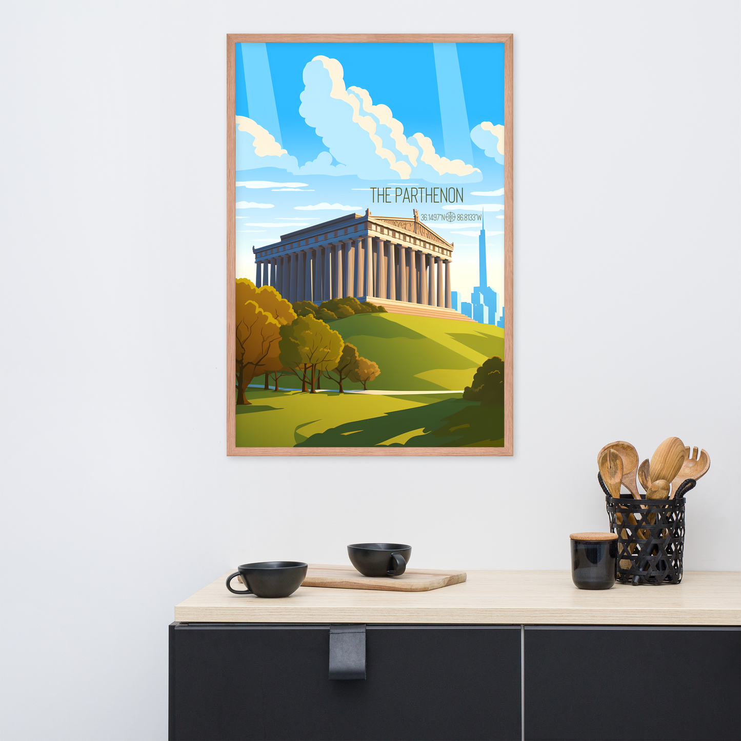 Tennessee - The Parthenon (Framed poster)