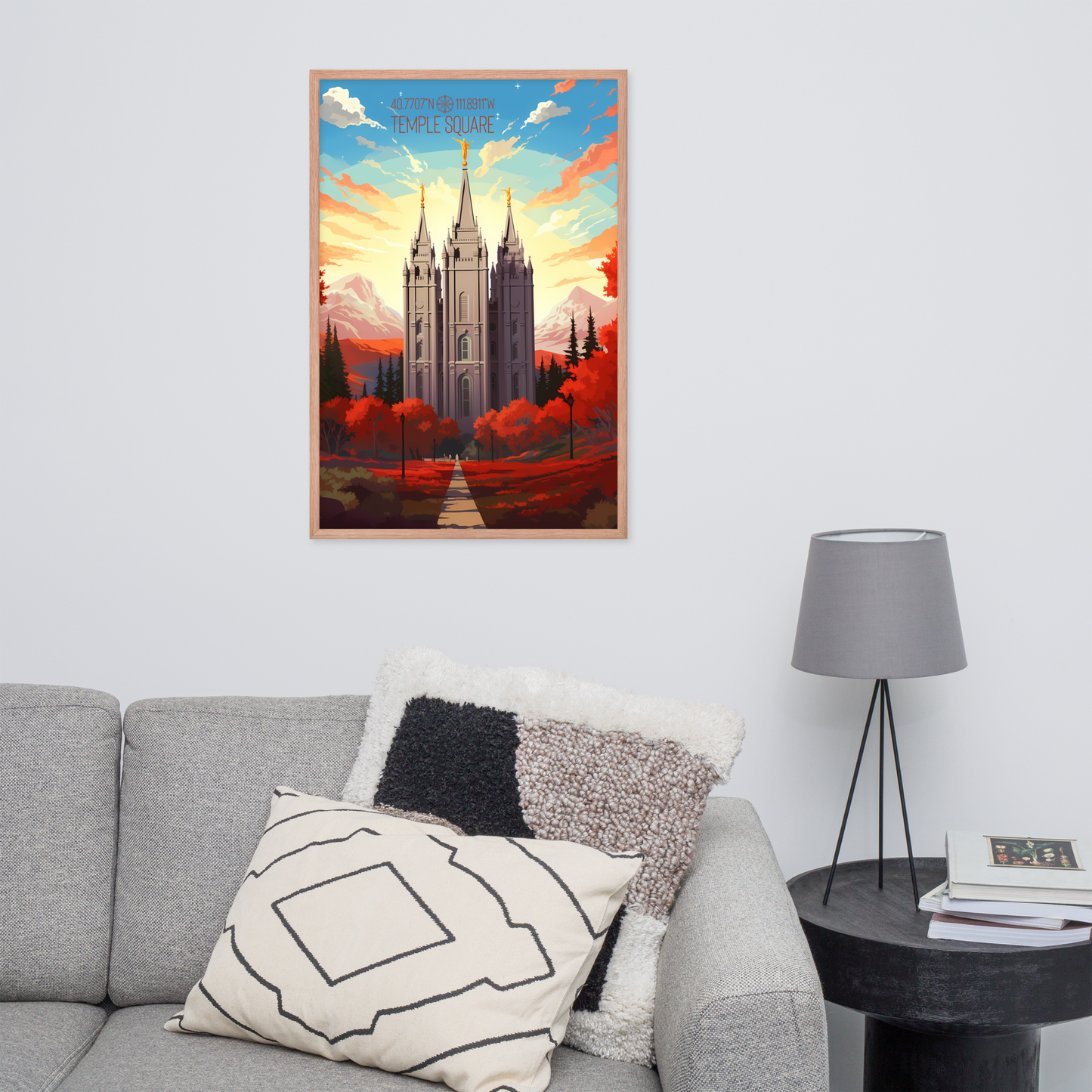 Utah - Temple Square (Framed poster)