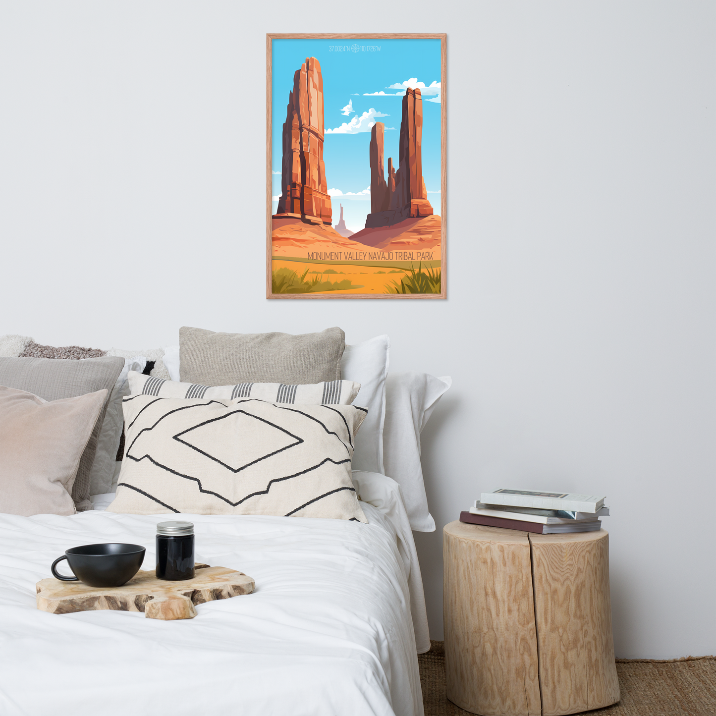 Utah - Monument Valley Navajo Tribal Park (Framed poster)