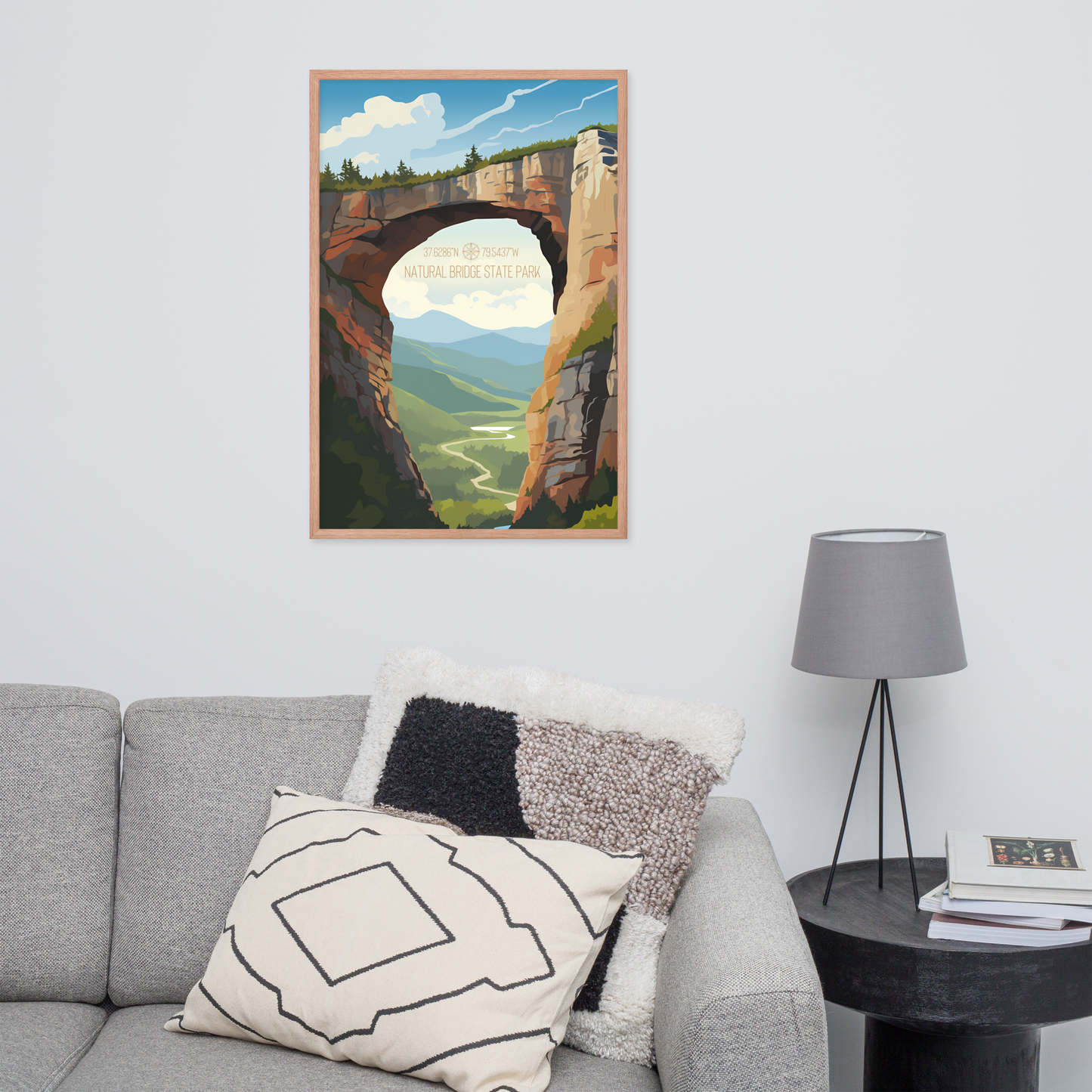 Virginia - The Natural Bridge (Framed poster)