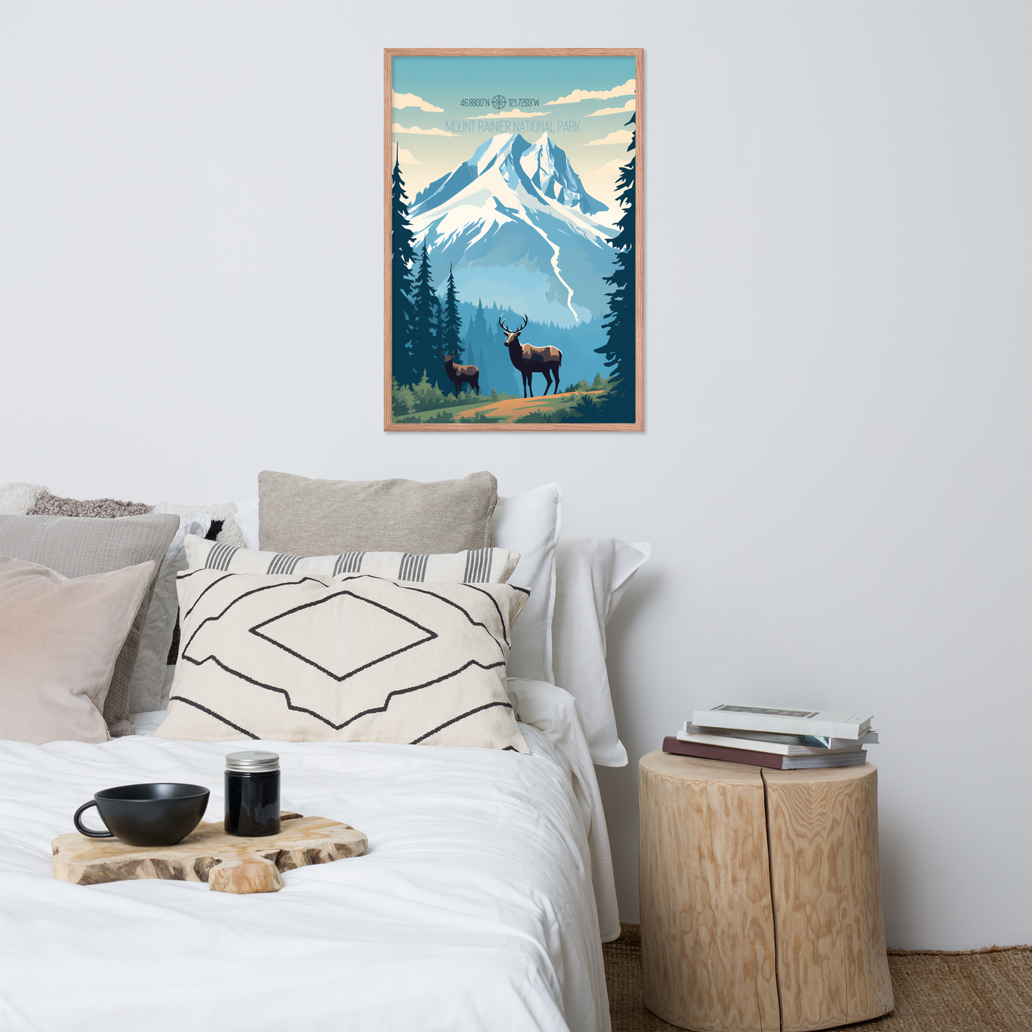 Washington - Mount Rainier National Park (Framed poster)