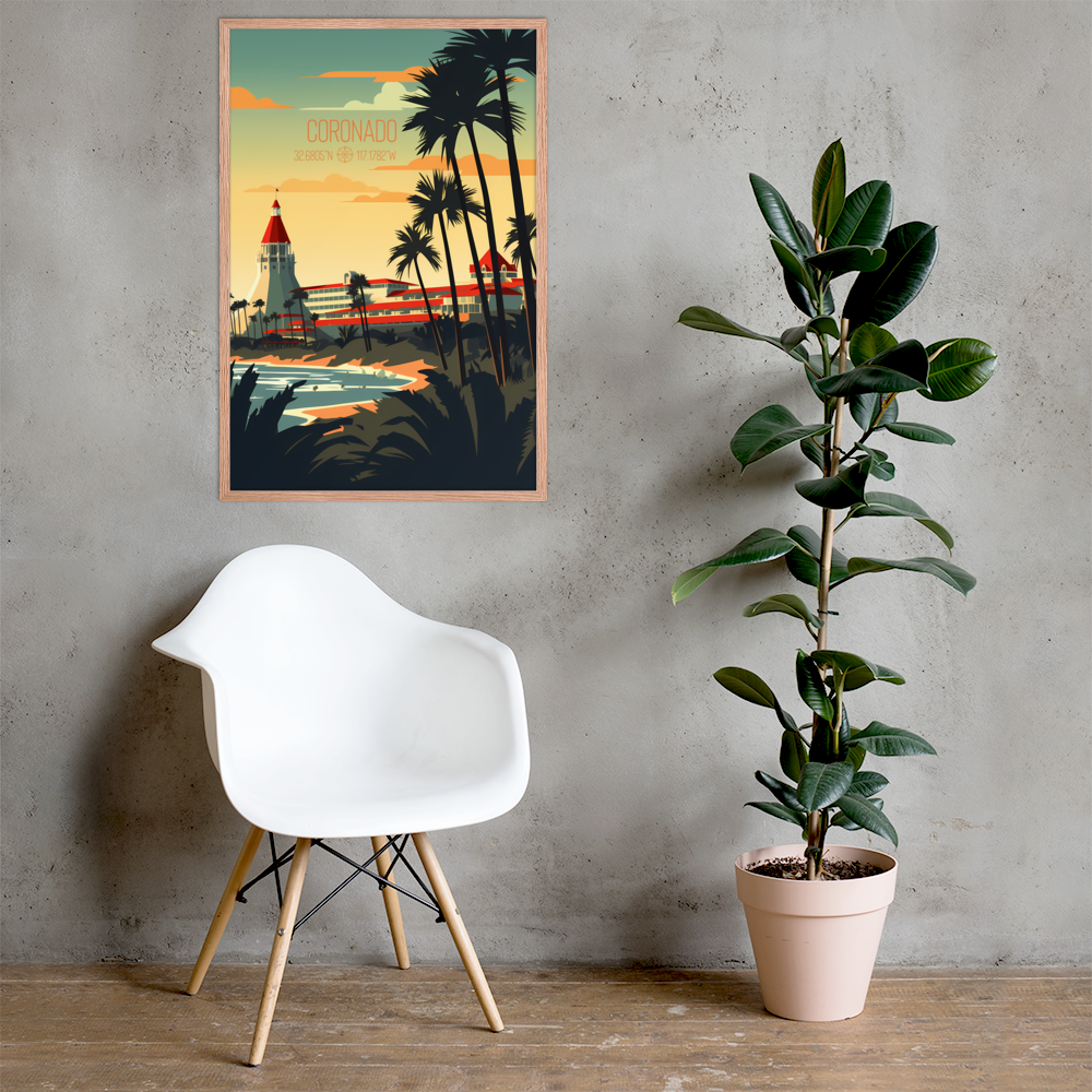 California - Coronado (Framed poster)