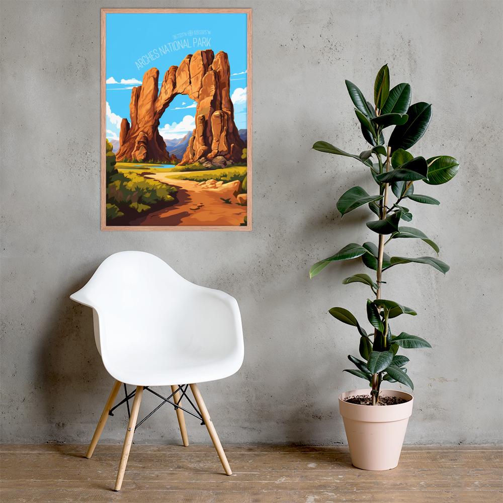 Utah - Arches National Park (Framed poster)