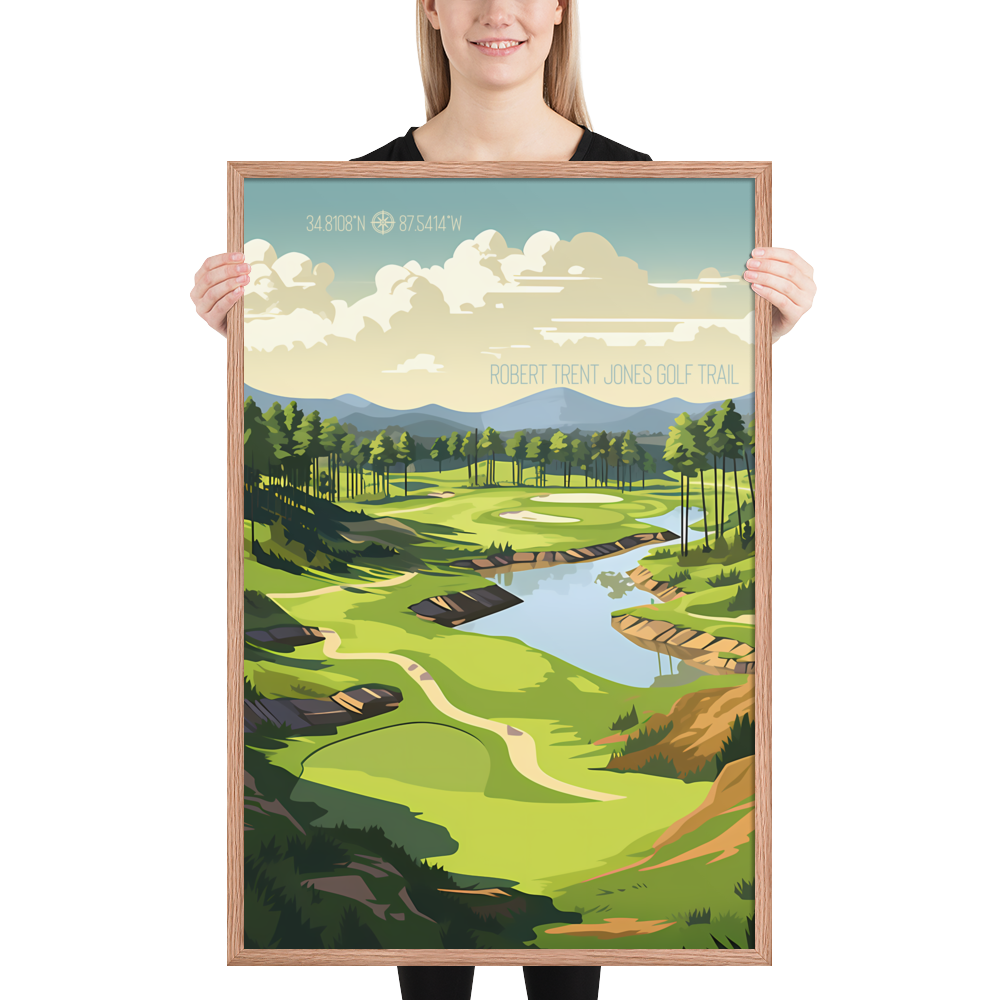 Alabama - Robert Trent Jones Golf Trail (Framed Poster)